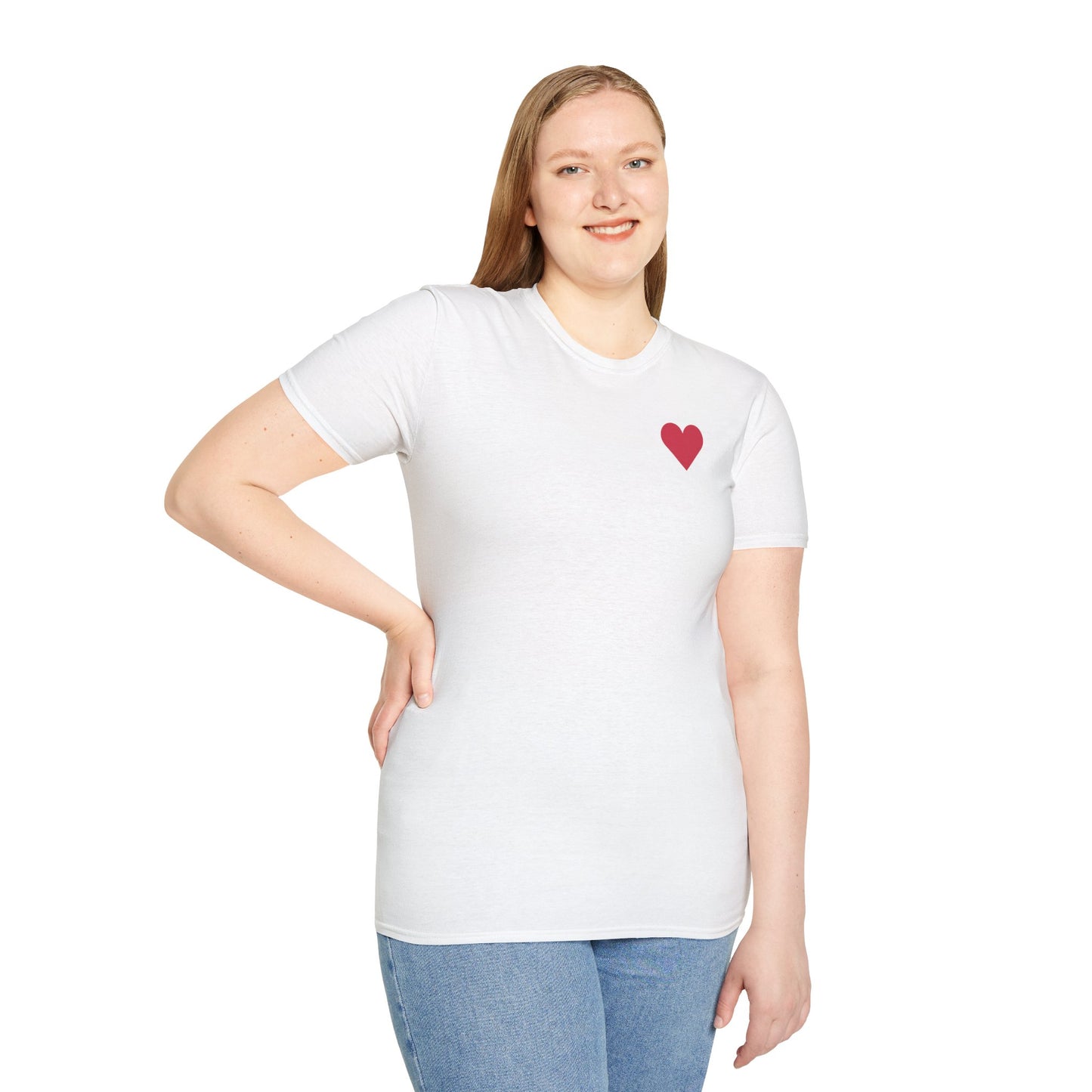Minimalist Heart Unisex Softstyle T-Shirt - Perfect for Casual Wear and Gifting