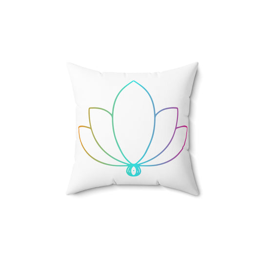 Blissful Bloom Throw Pillow - Lotus Flower Edition