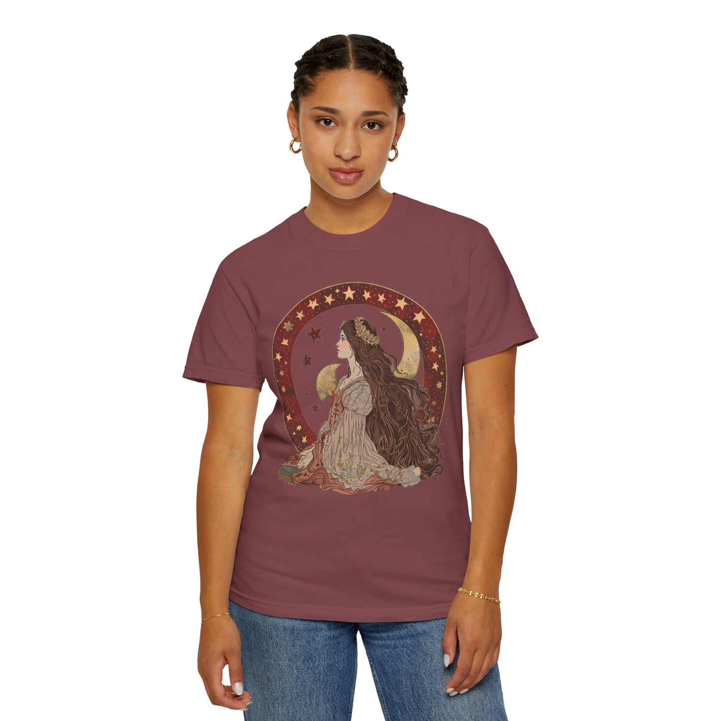 Moon Goddess Unisex T-Shirt - Celestial Summer Vibes