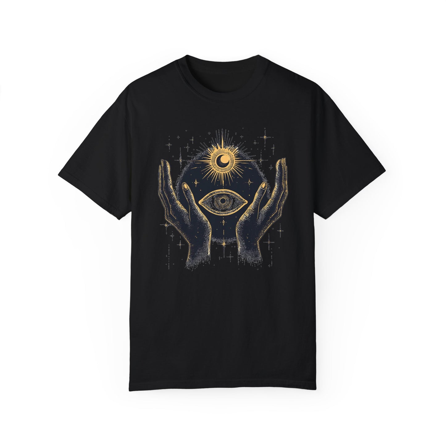 Bohemian Spiritual Graphic T-Shirt - Eye of Providence Design