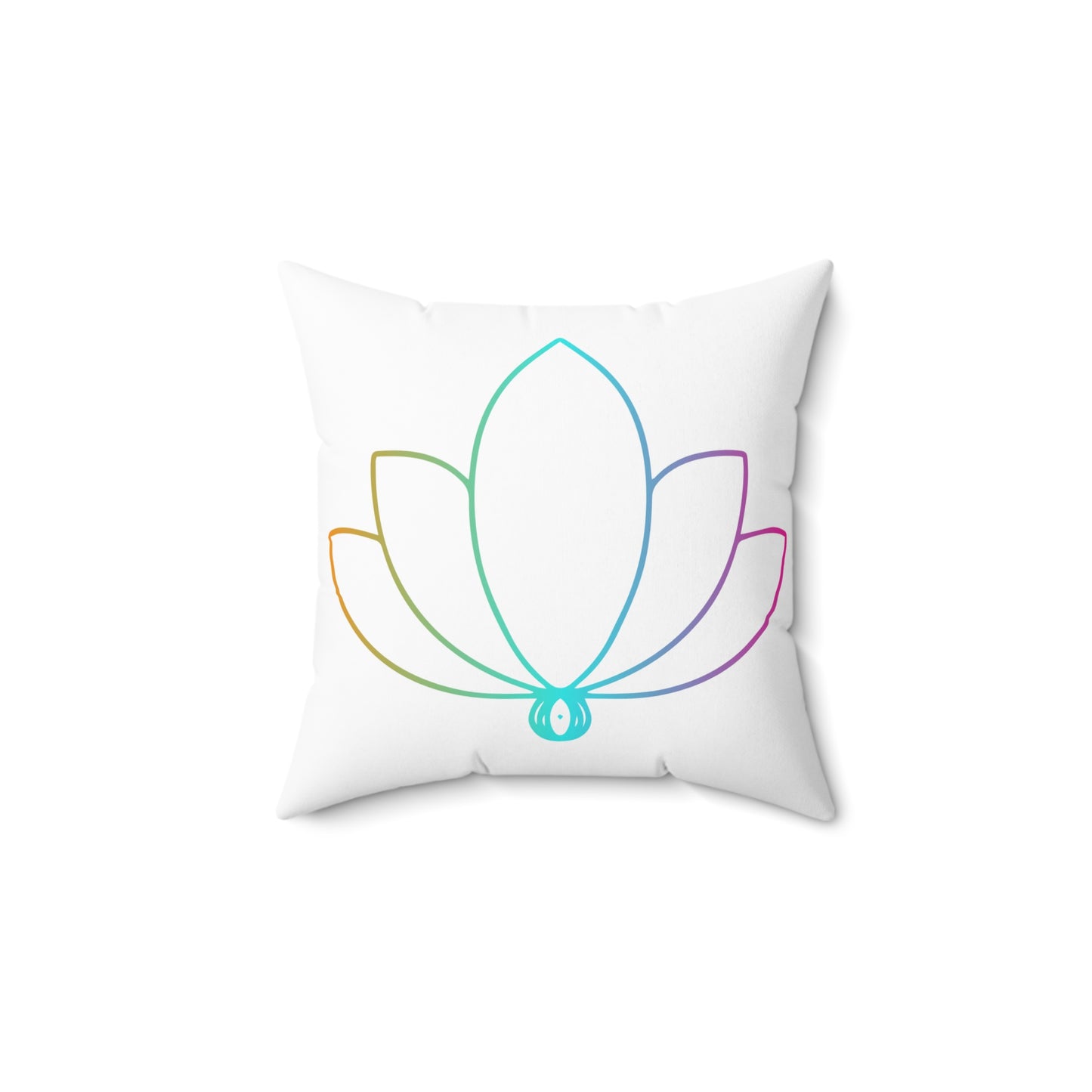 Blissful Bloom Throw Pillow - Lotus Flower Edition