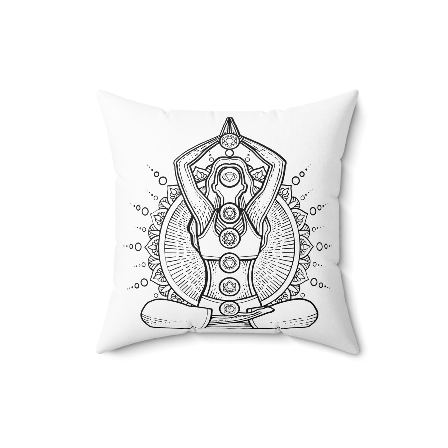 Zen Den Throw Pillow - Chakra Lady Edition