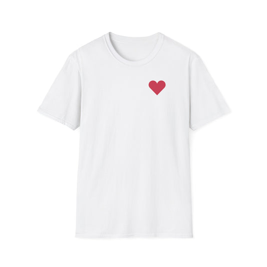 Minimalist Heart Unisex Softstyle T-Shirt - Perfect for Casual Wear and Gifting