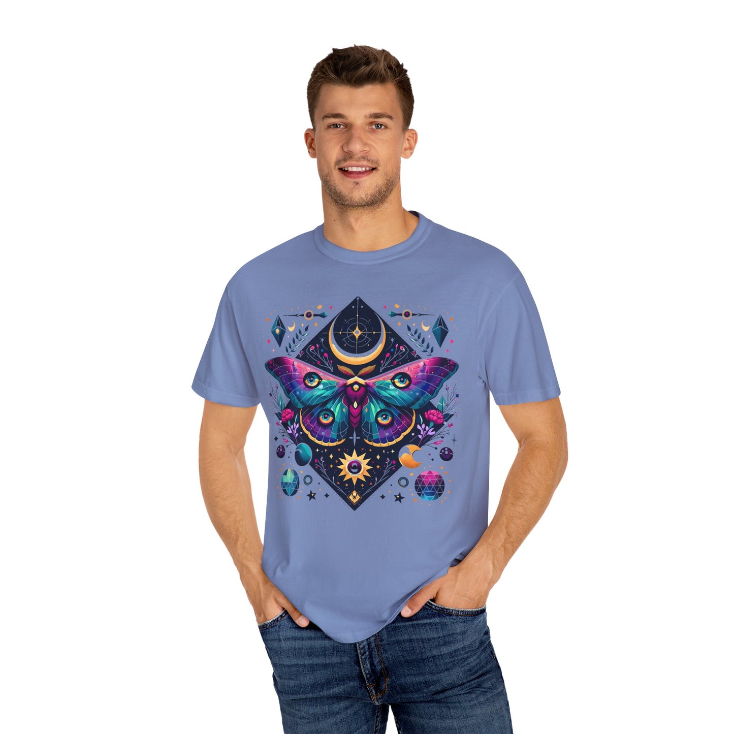 Cosmic Butterfly Unisex Garment-Dyed T-Shirt