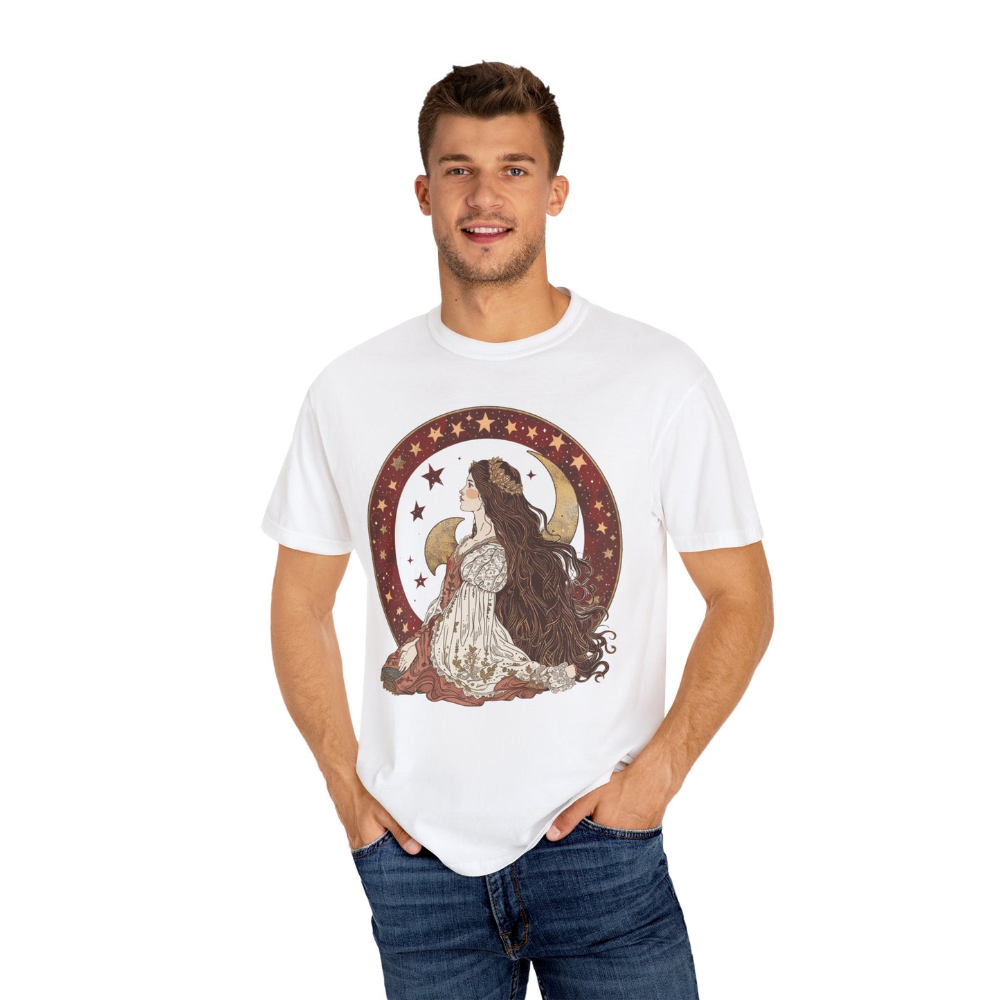 Moon Goddess Unisex T-Shirt - Celestial Summer Vibes