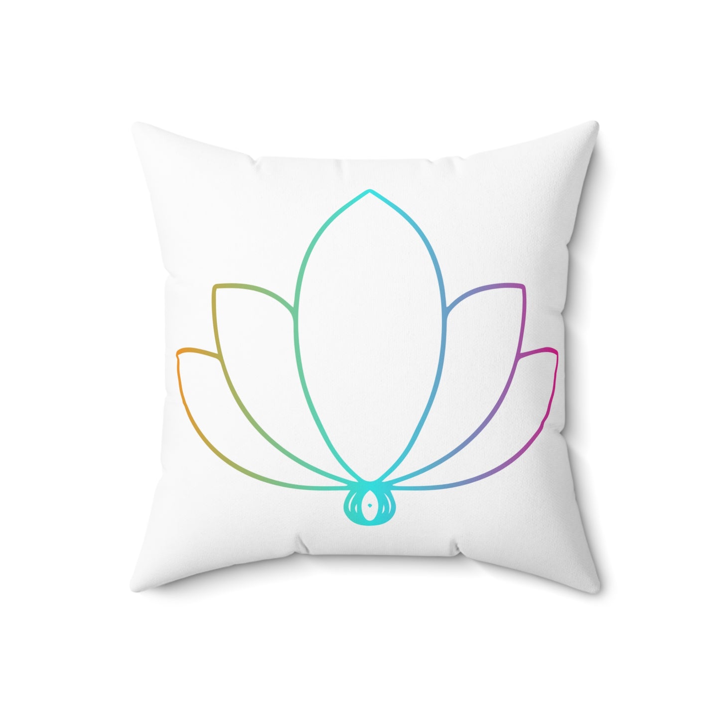 Blissful Bloom Throw Pillow - Lotus Flower Edition