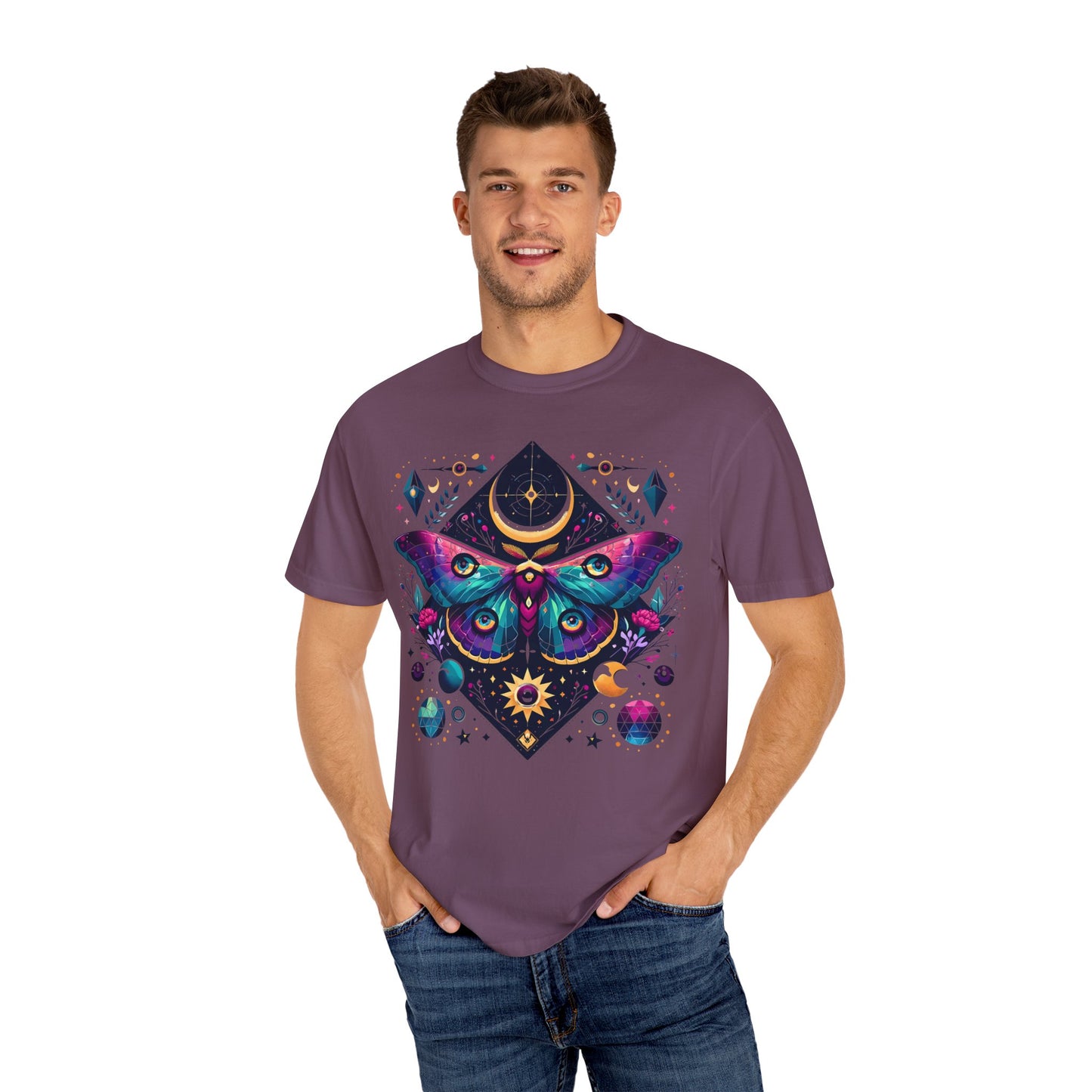Cosmic Butterfly Unisex Garment-Dyed T-Shirt