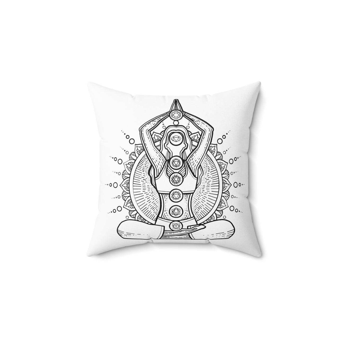 Zen Den Throw Pillow - Chakra Lady Edition