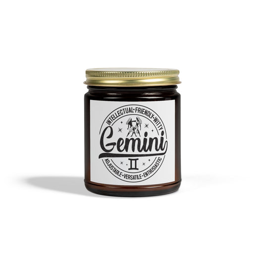 Gemini Scented Candle, Zodiac Candle for Astrology Lovers, Adjustable Versatile Gift, Home Decor, Self-Care, Birthday Gift, Candle Lovers