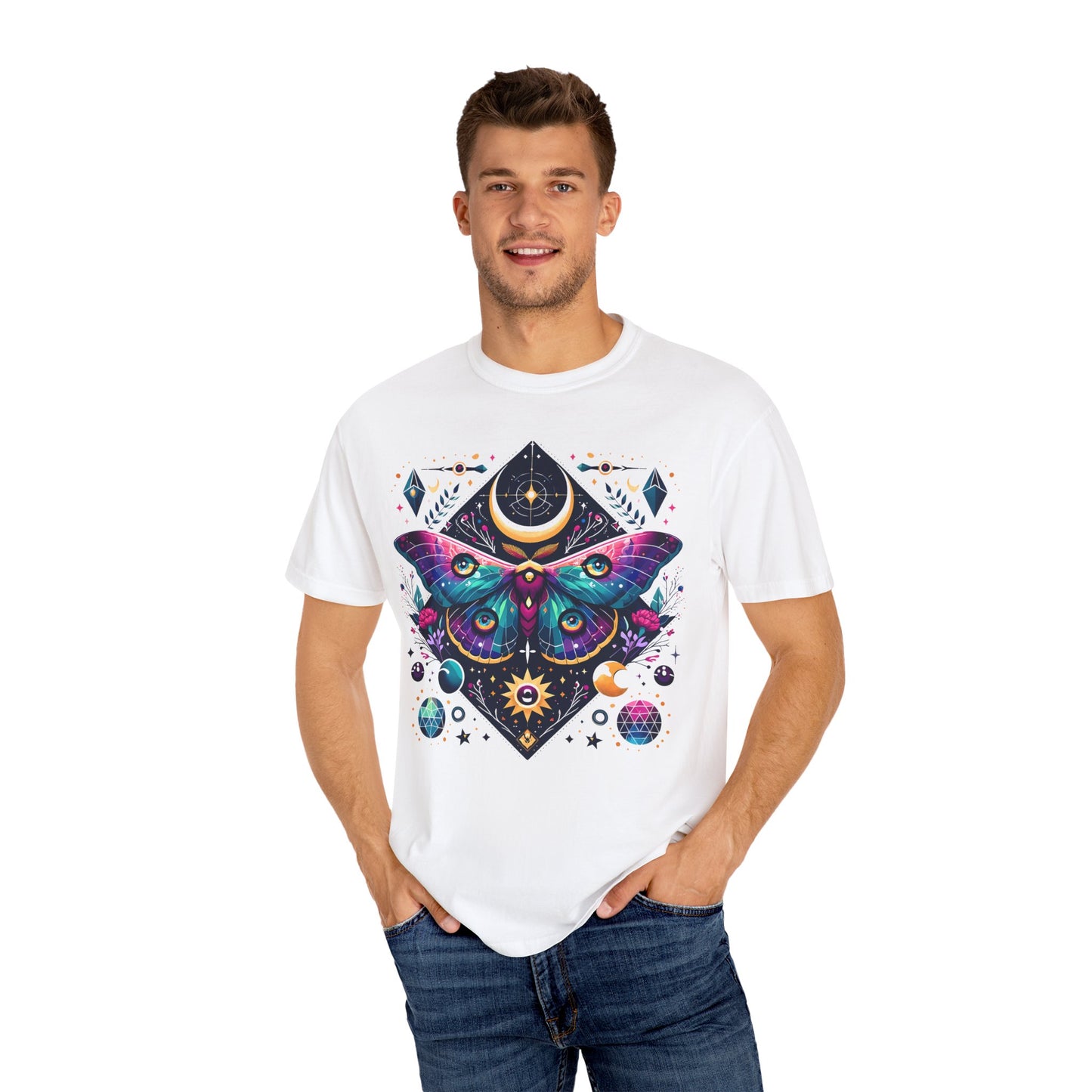 Cosmic Butterfly Unisex Garment-Dyed T-Shirt