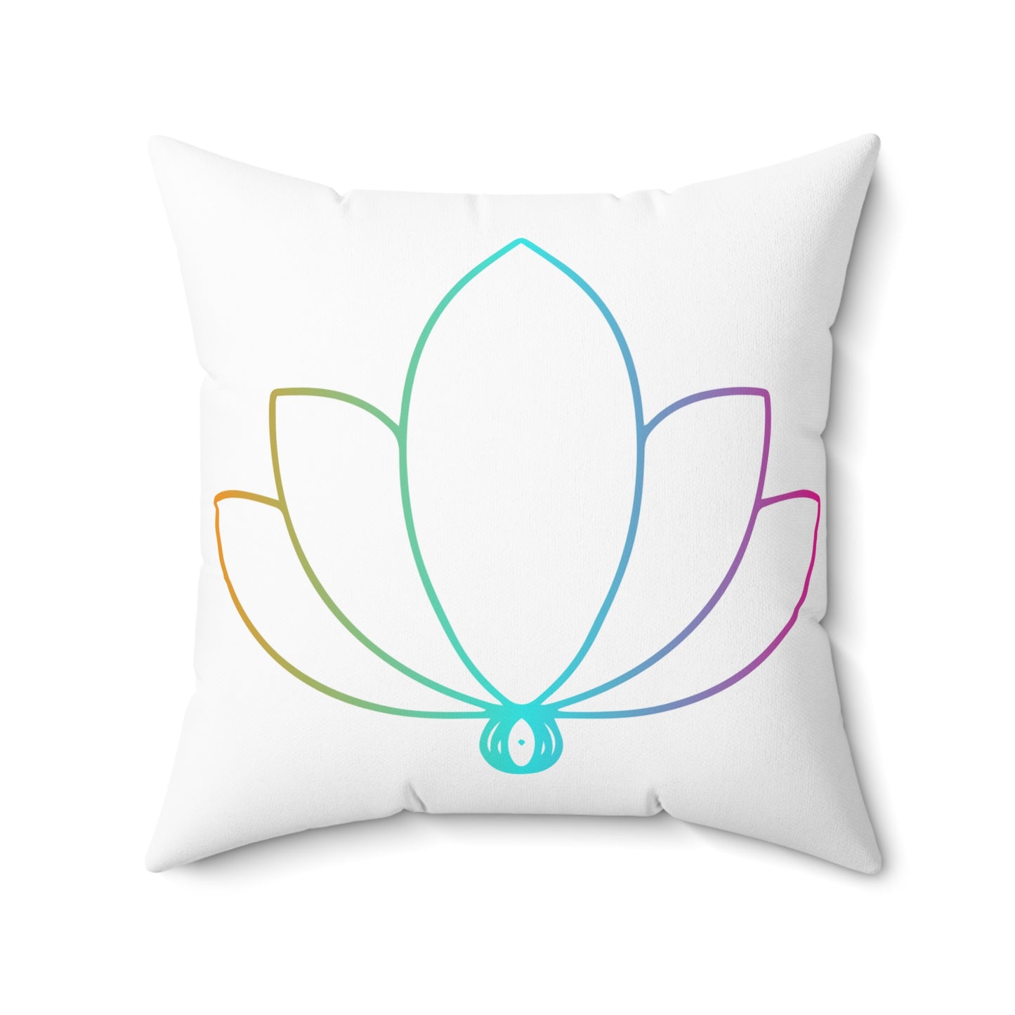Blissful Bloom Throw Pillow - Lotus Flower Edition