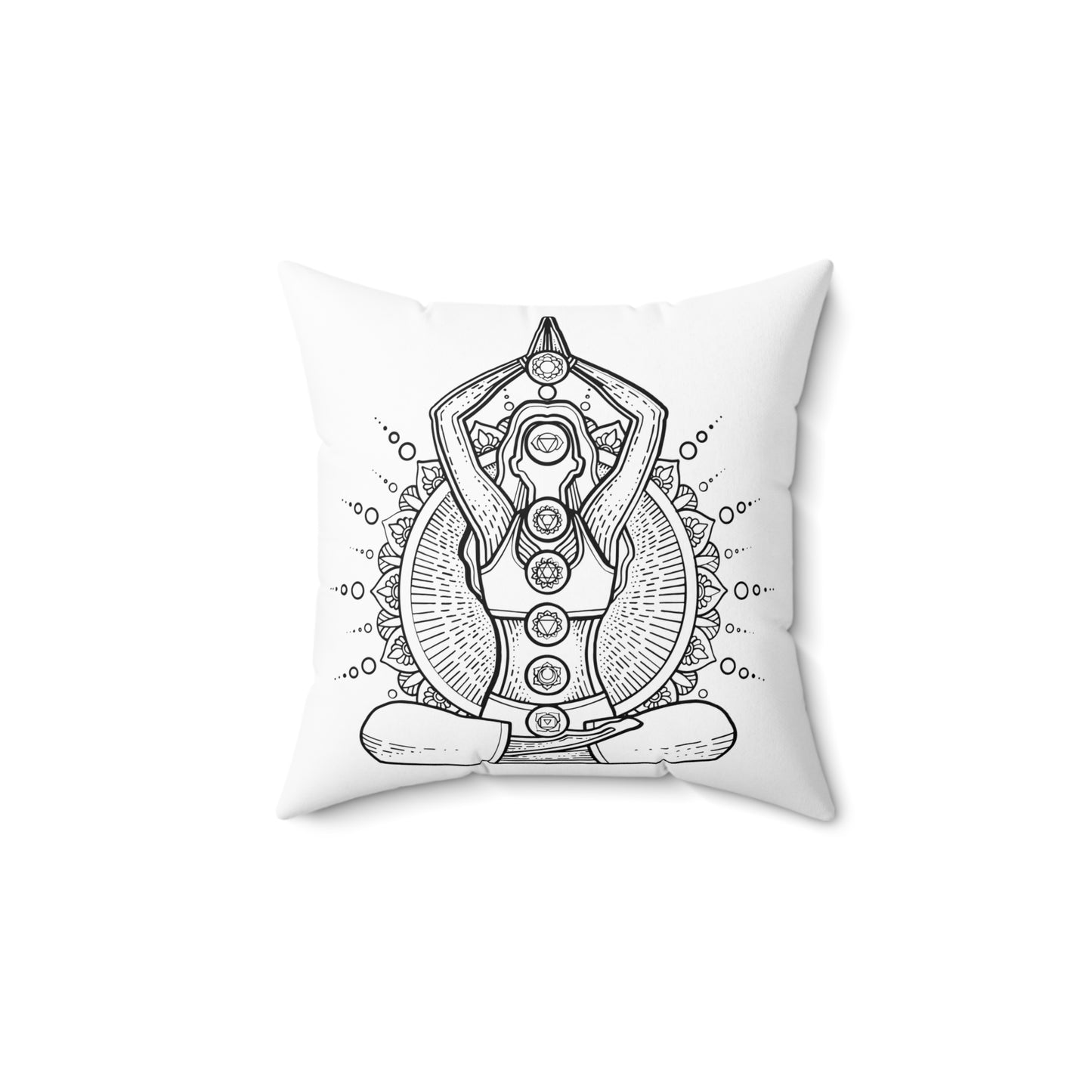Zen Den Throw Pillow - Chakra Lady Edition