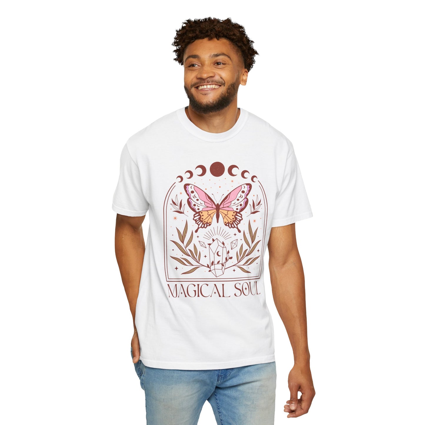Magical Soul Butterfly T-Shirt, Unisex Tee, Boho Style Shirt, Nature Lover Gift, Spiritual Apparel, Casual Wear