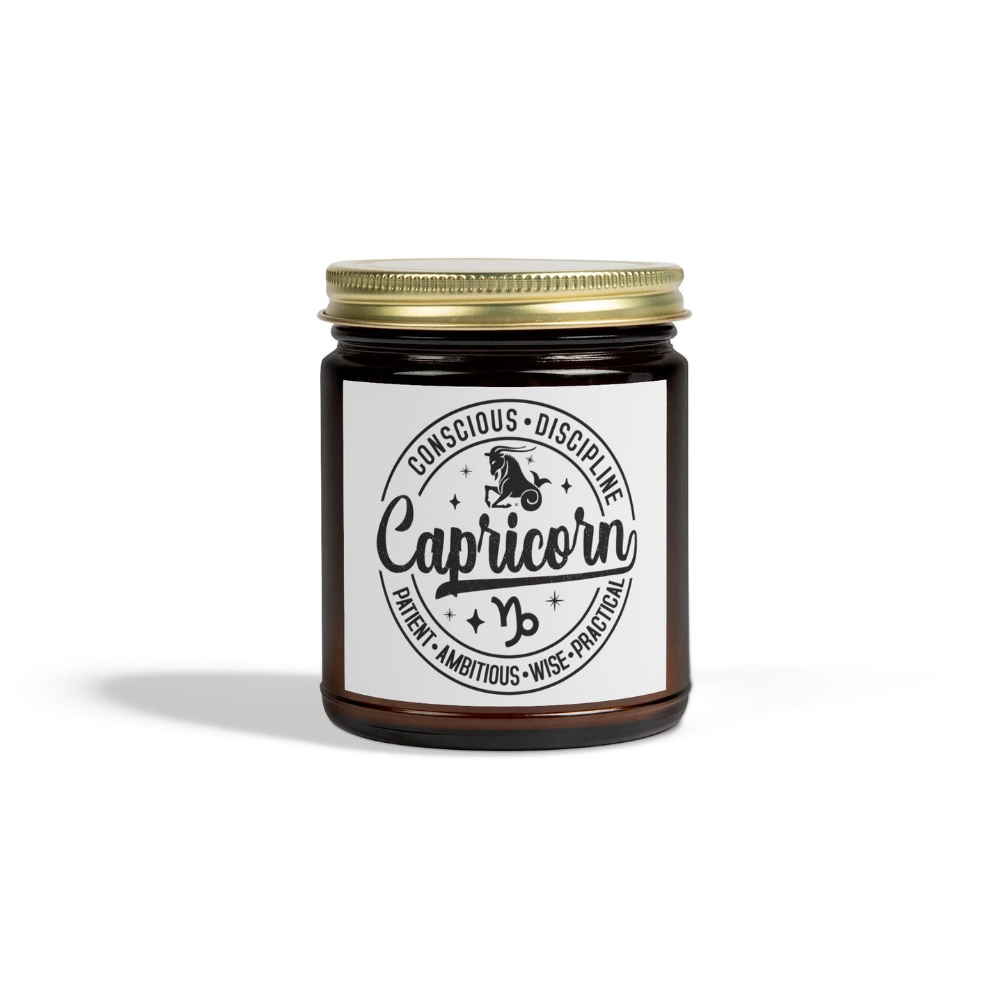 Capricorn Zodiac Candle | Coconut Apricot Wax | Spiritual Gift, Zodiac Decor, Relaxation, Home Ambiance, Thoughtful Gift