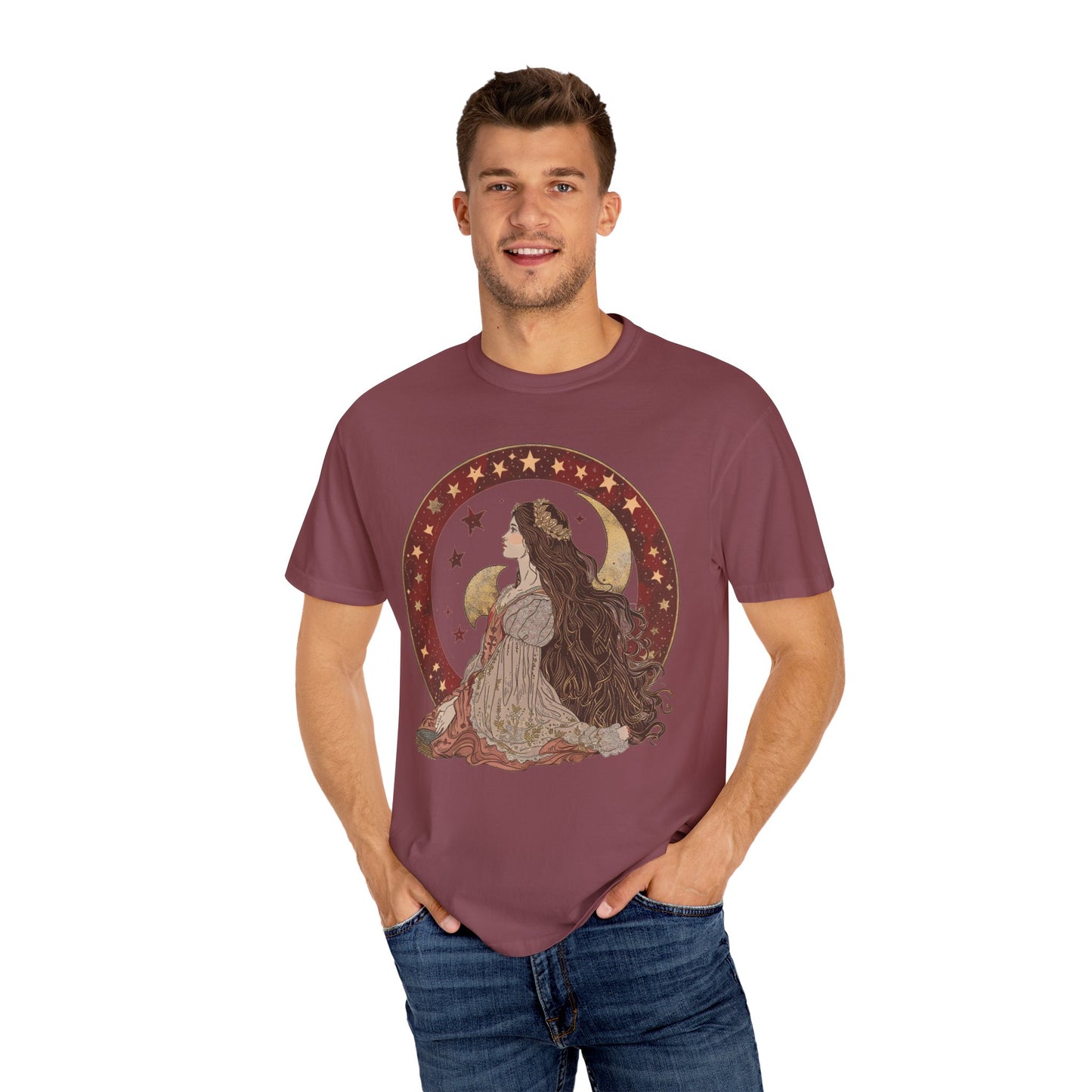 Moon Goddess Unisex T-Shirt - Celestial Summer Vibes