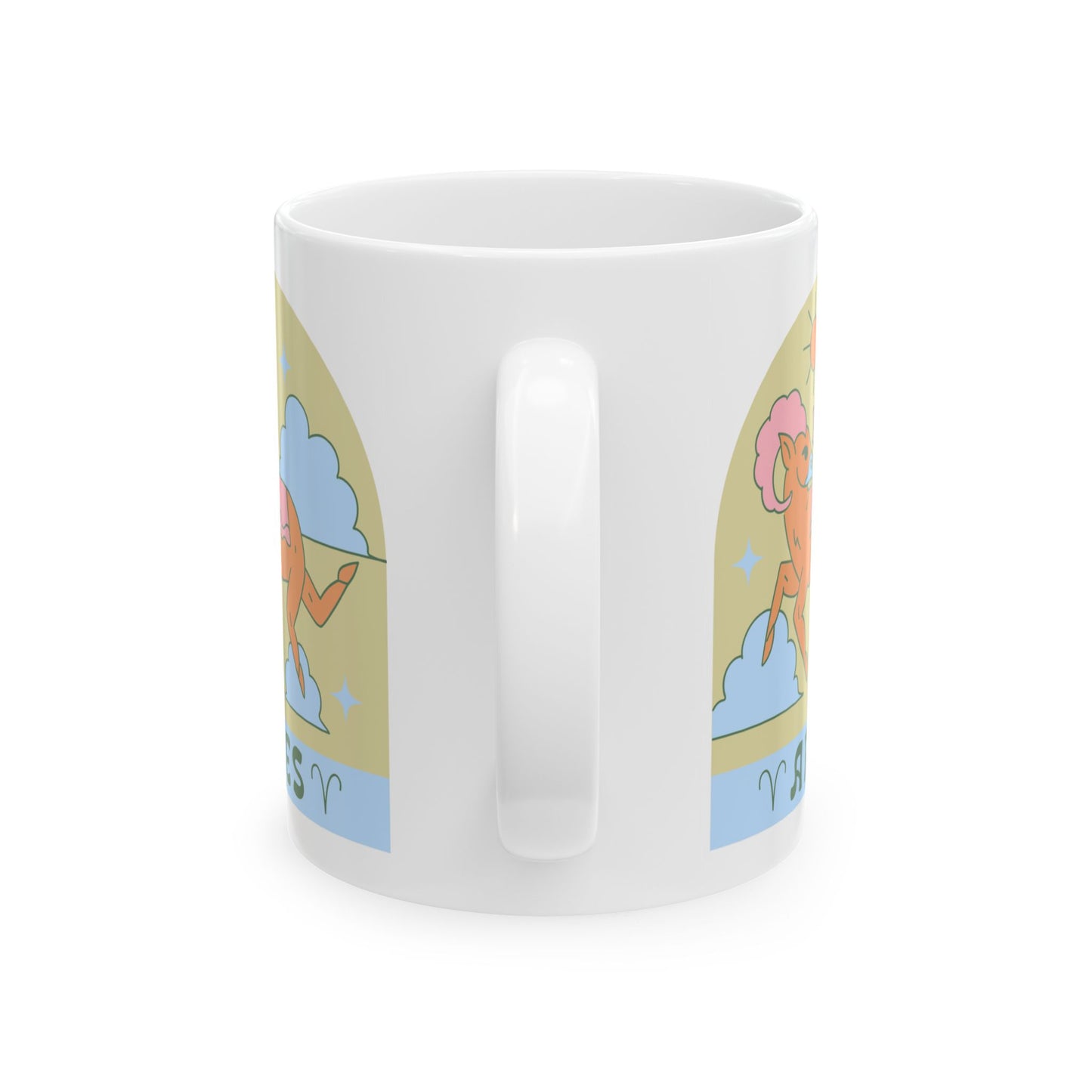 Fueled by Fire & Coffee" Aries Coffee Mug (11oz, 15oz)