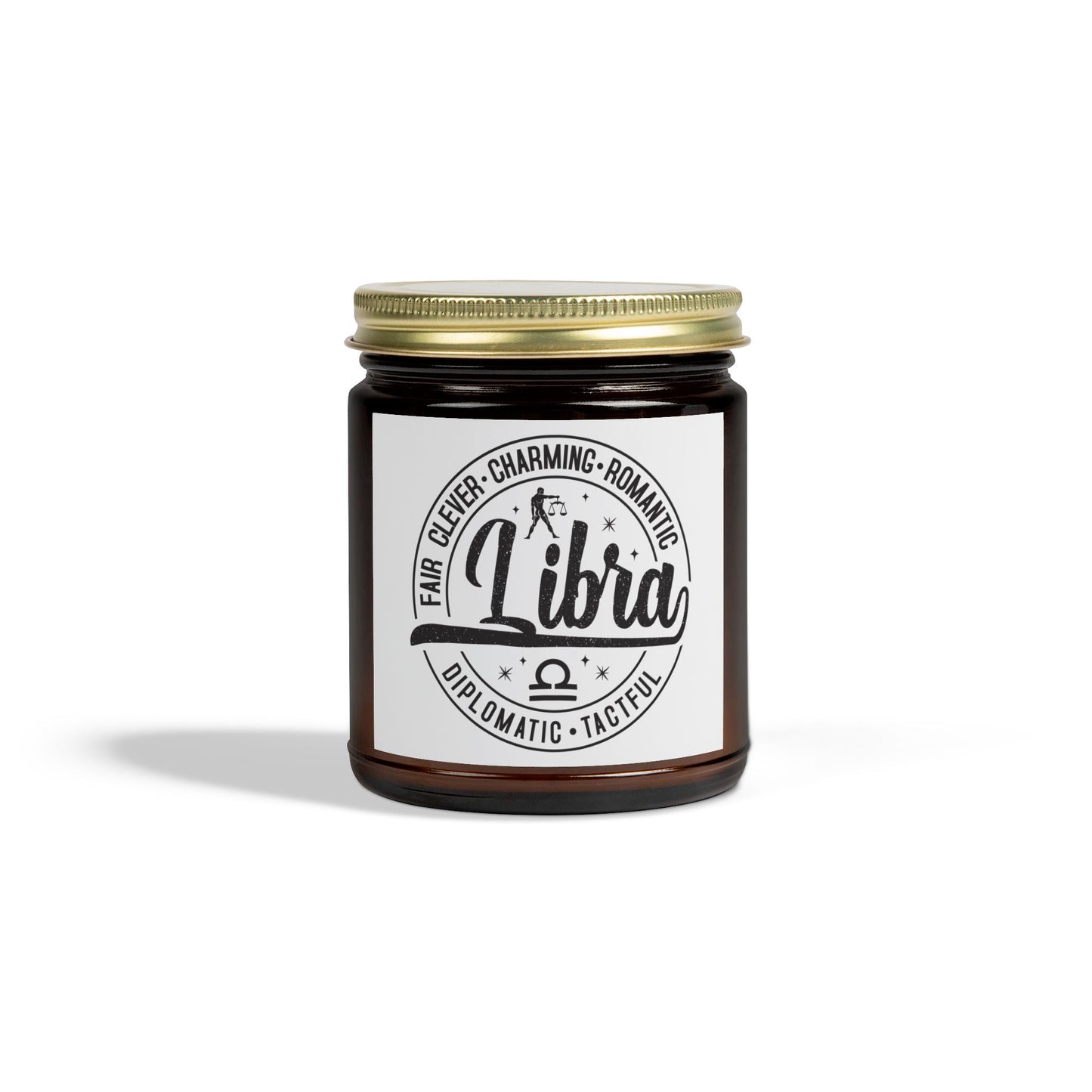 Libra Scented Candles | Charming Coconut Apricot Wax | Zodiac Candle Gift, Home Fragrance, Aromatherapy, Birthday Gift, Astrology