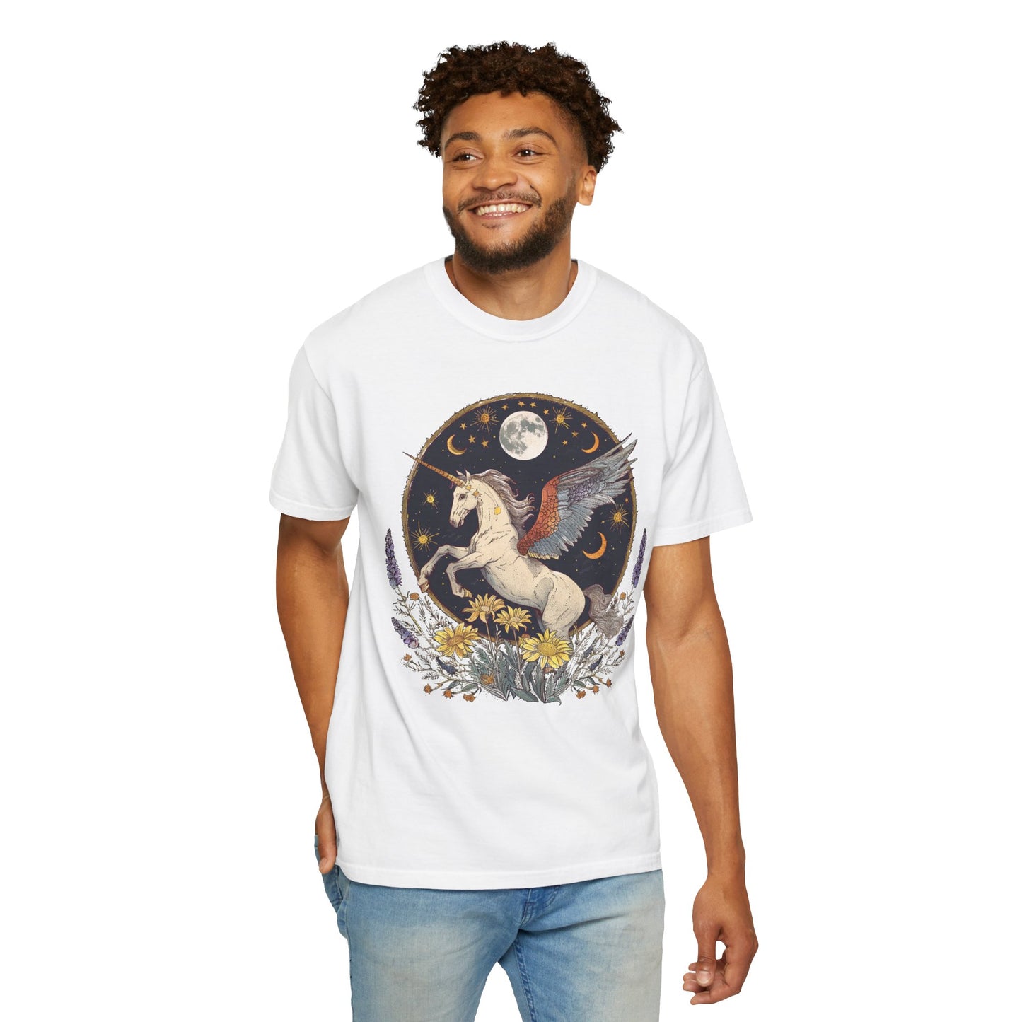 Magical Unicorn Moon T-Shirt for Dreamers