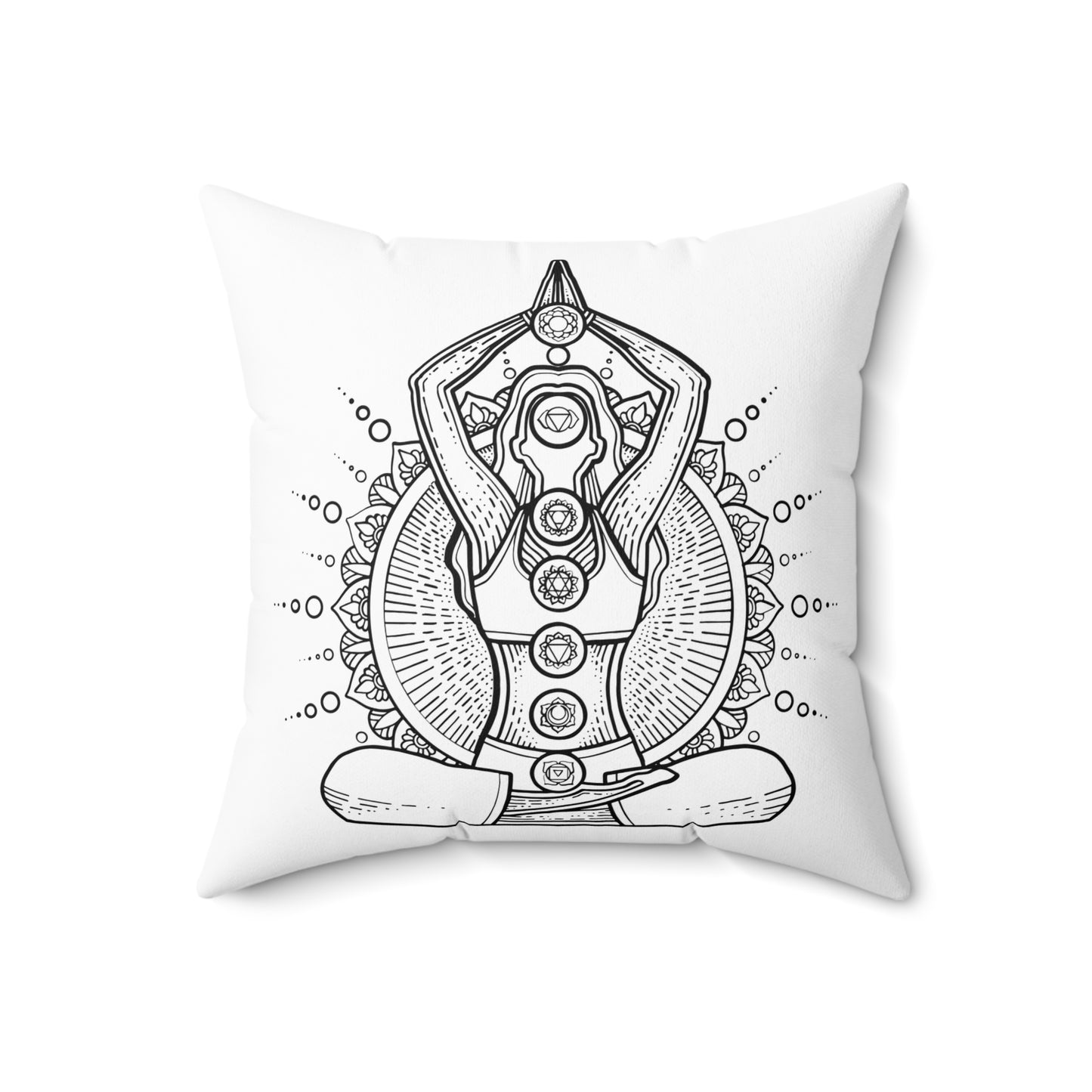 Zen Den Throw Pillow - Chakra Lady Edition