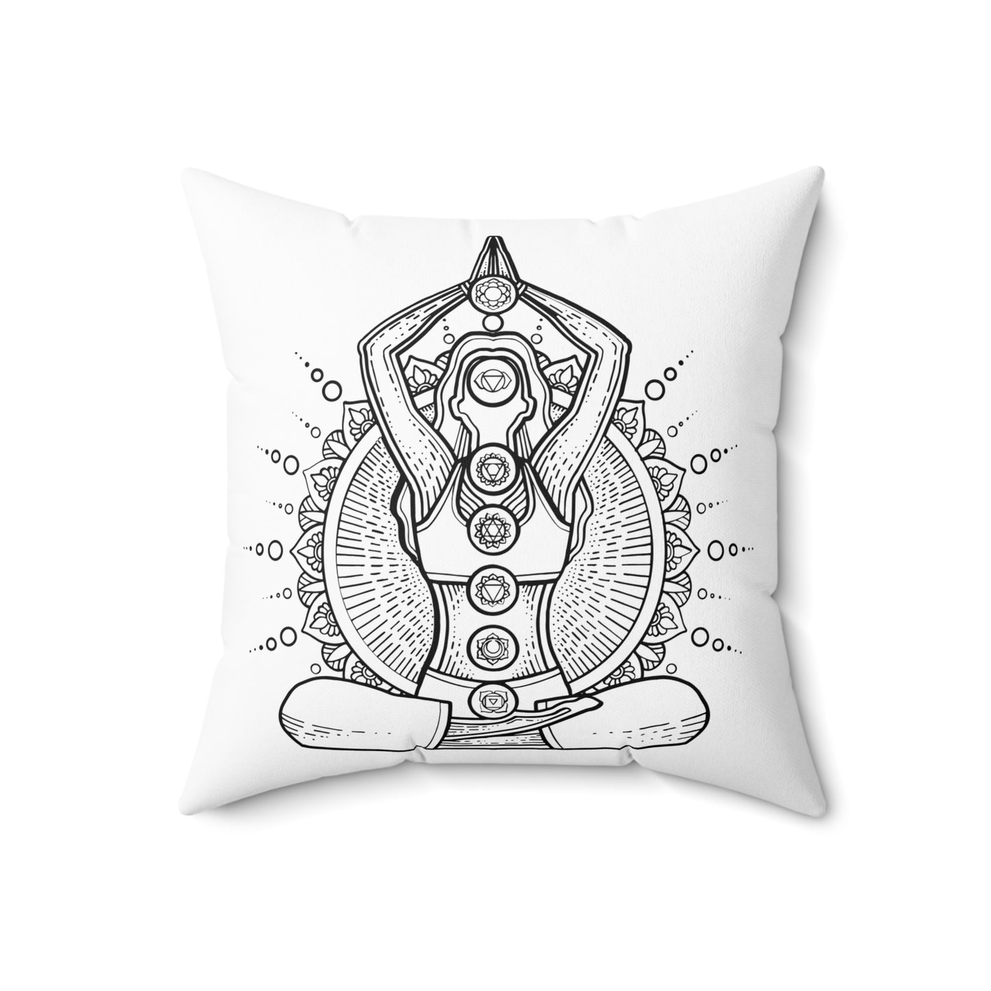 Zen Den Throw Pillow - Chakra Lady Edition