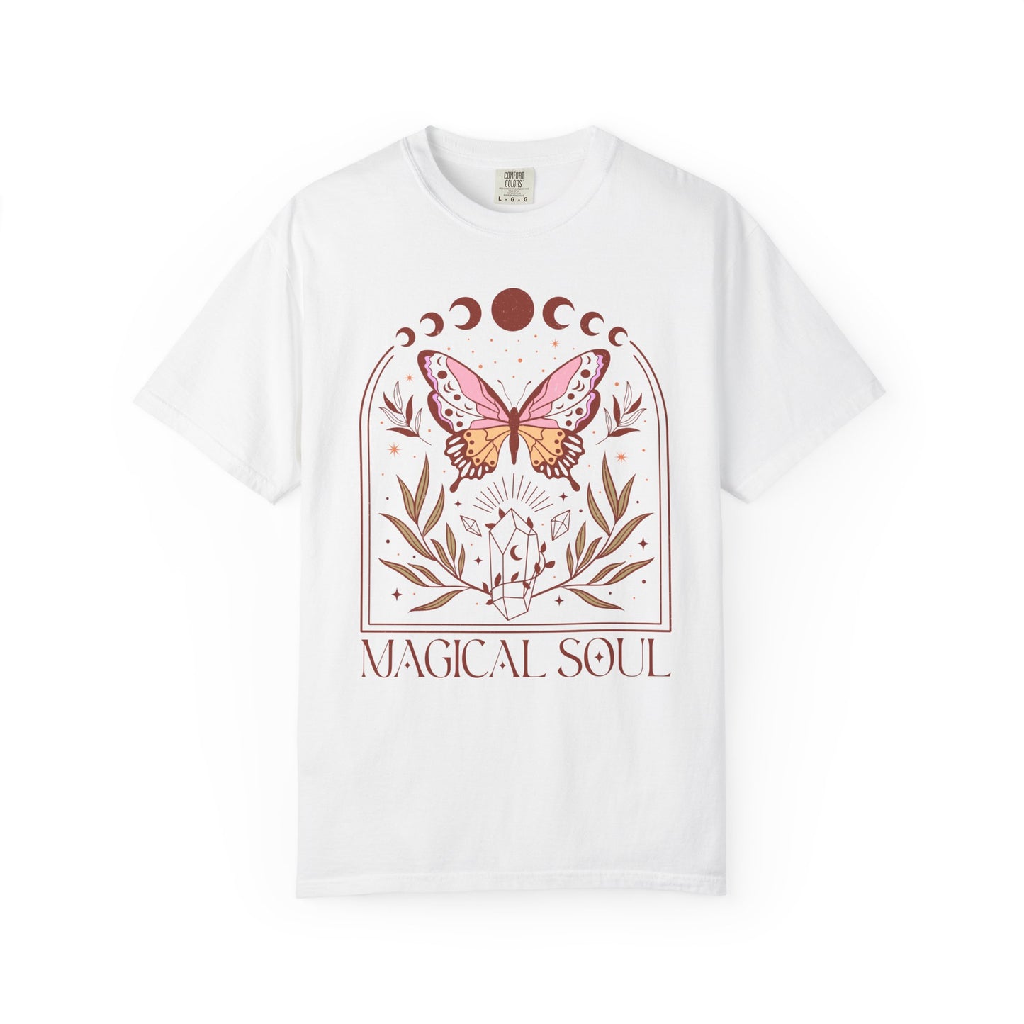 Magical Soul Butterfly T-Shirt, Unisex Tee, Boho Style Shirt, Nature Lover Gift, Spiritual Apparel, Casual Wear