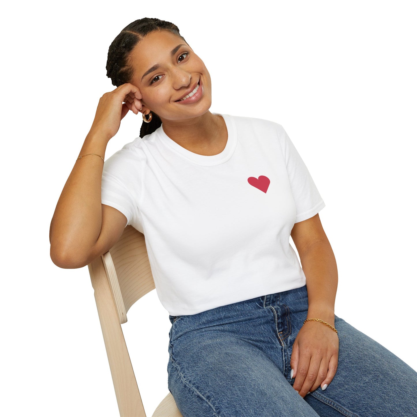 Minimalist Heart Unisex Softstyle T-Shirt - Perfect for Casual Wear and Gifting