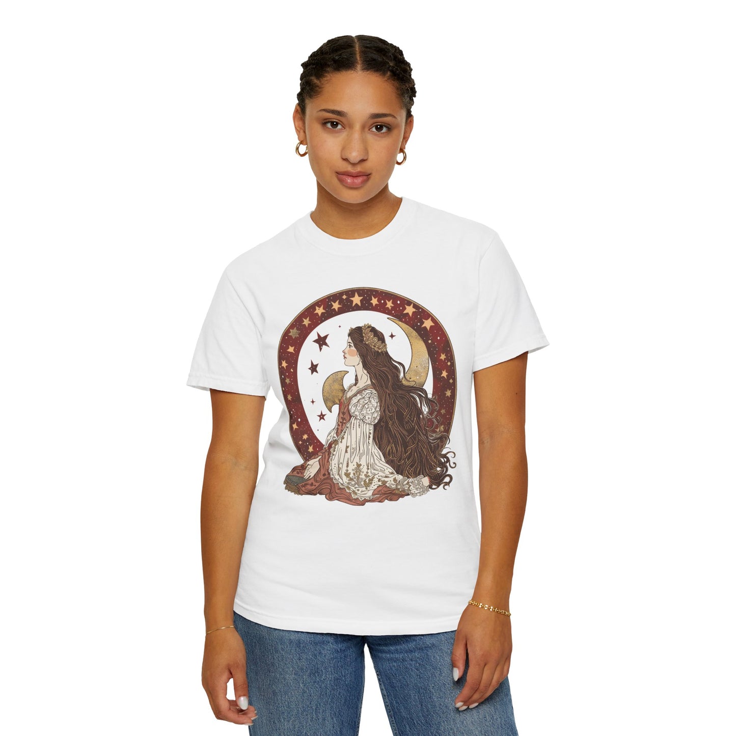 Moon Goddess Unisex T-Shirt - Celestial Summer Vibes