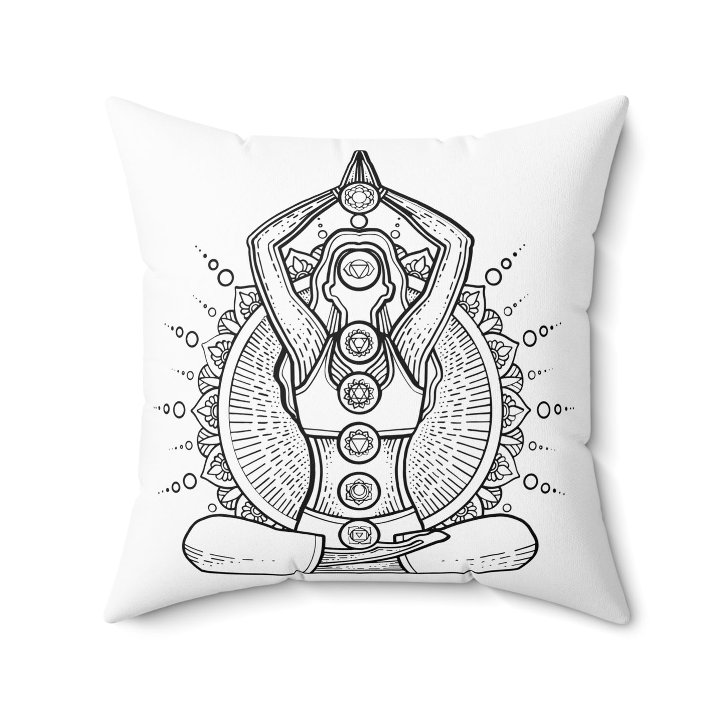 Zen Den Throw Pillow - Chakra Lady Edition