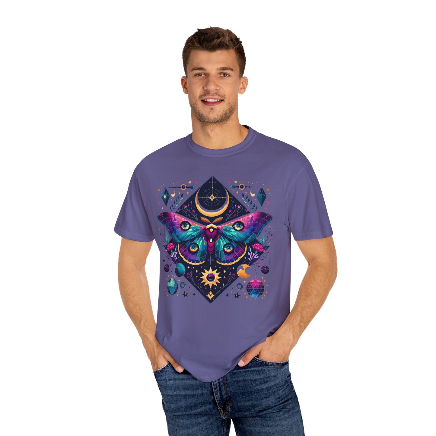 Cosmic Butterfly Unisex Garment-Dyed T-Shirt