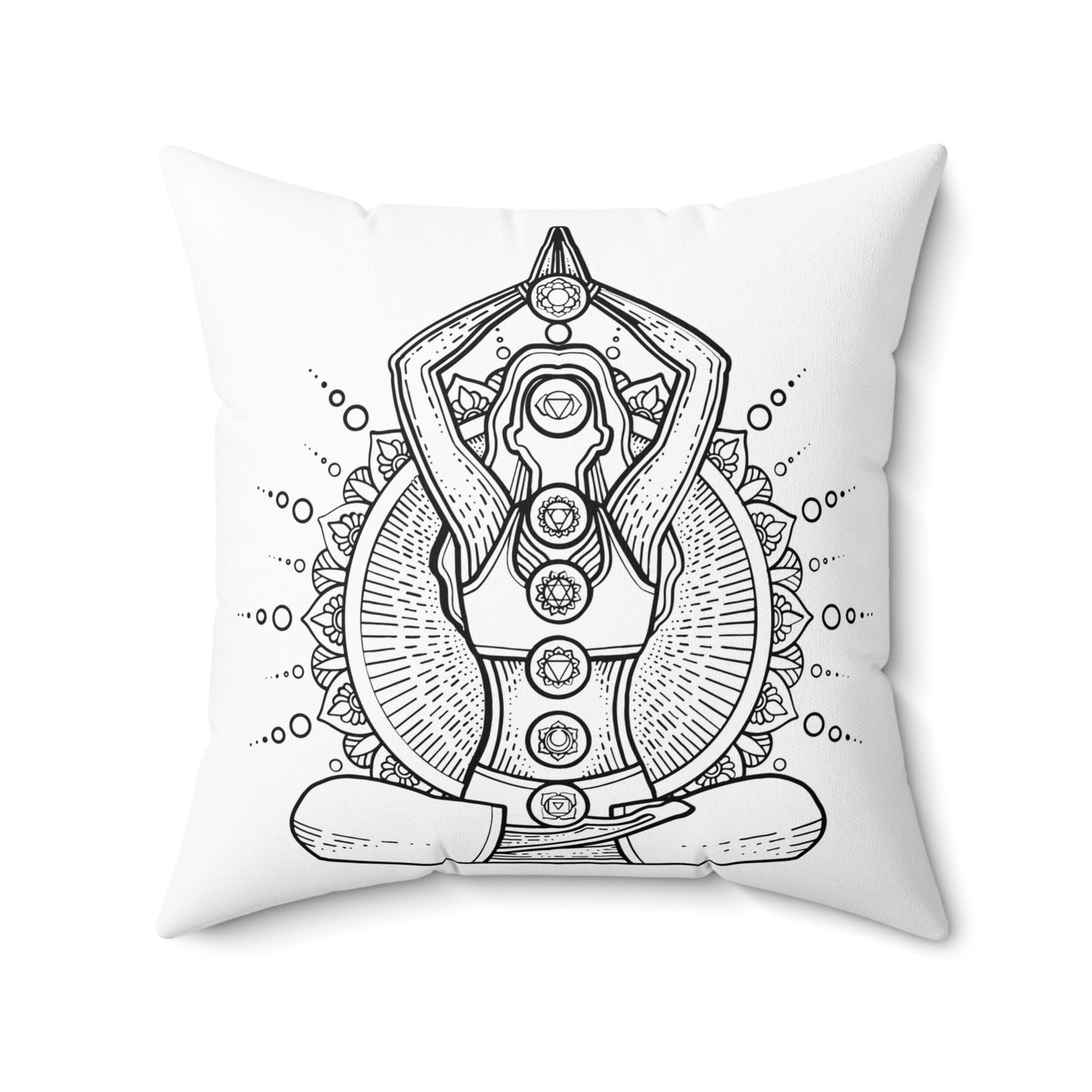 Zen Den Throw Pillow - Chakra Lady Edition