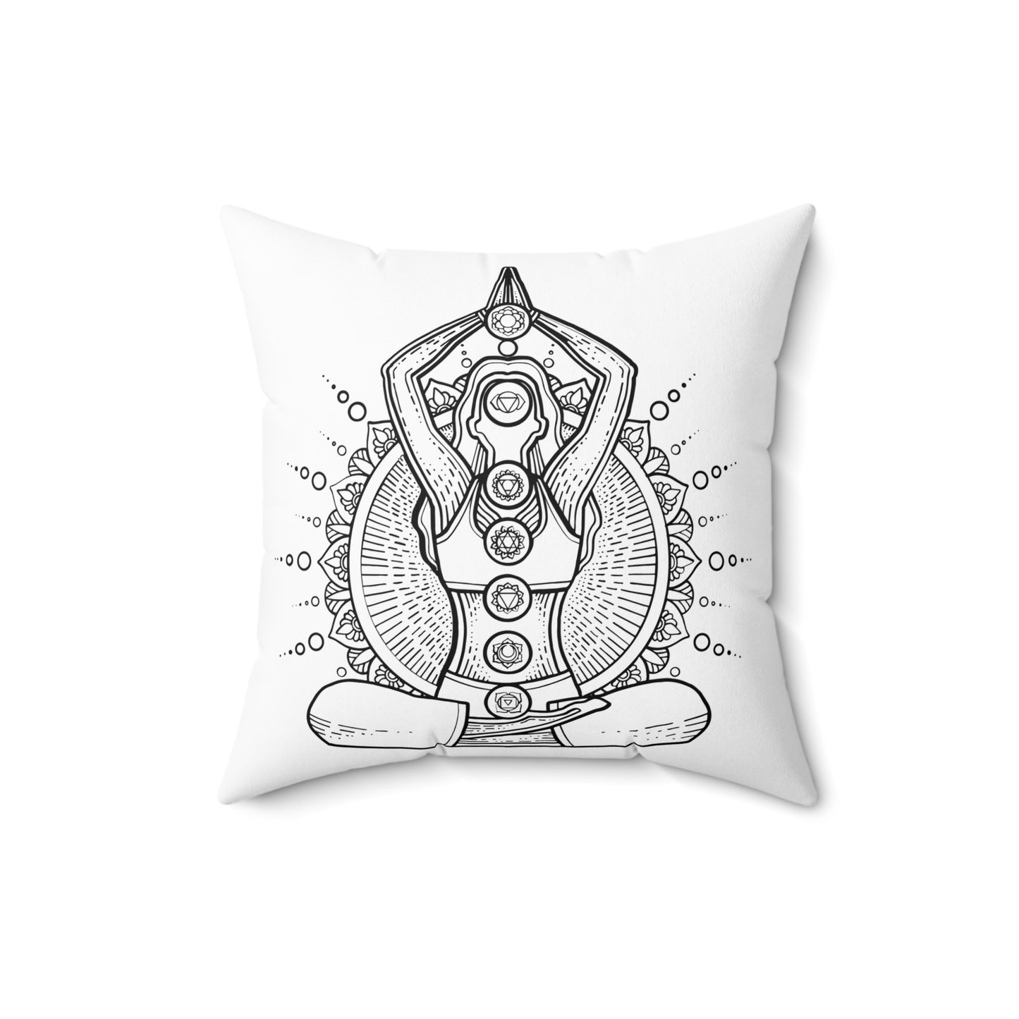 Zen Den Throw Pillow - Chakra Lady Edition