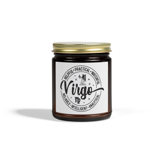 Virgo Scented Candle - 9oz. - 9 Scents - Perfect Gift for Zodiac Lovers, Home Decor, Relaxation, Astrology - Eco-Friendly Aromatherapy