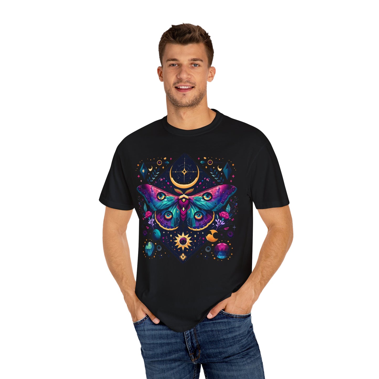 Cosmic Butterfly Unisex Garment-Dyed T-Shirt