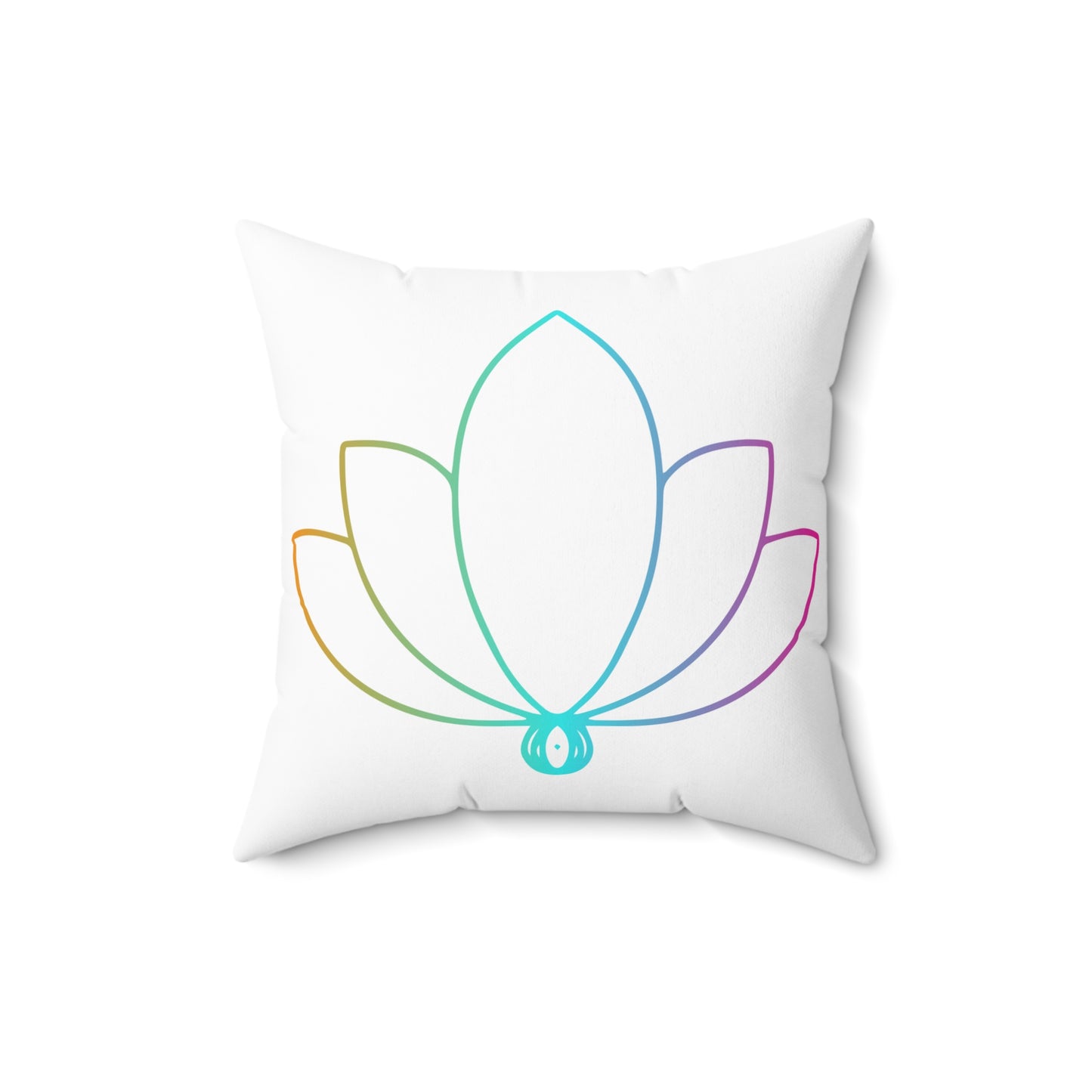 Blissful Bloom Throw Pillow - Lotus Flower Edition