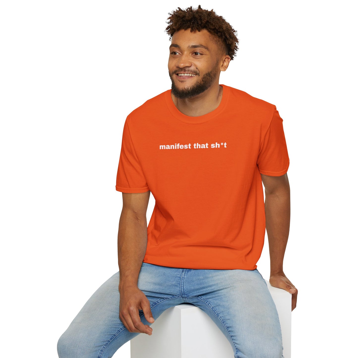 Manifest That Sh*t Unisex Softstyle T-Shirt - Positive Vibes Tee