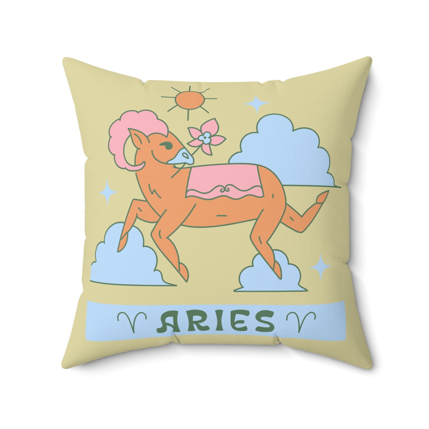 Aries Pillow: Bold Comfort with a Fiery Flare