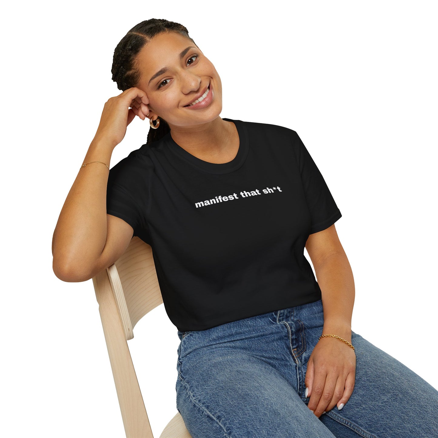 Manifest That Sh*t Unisex Softstyle T-Shirt - Positive Vibes Tee