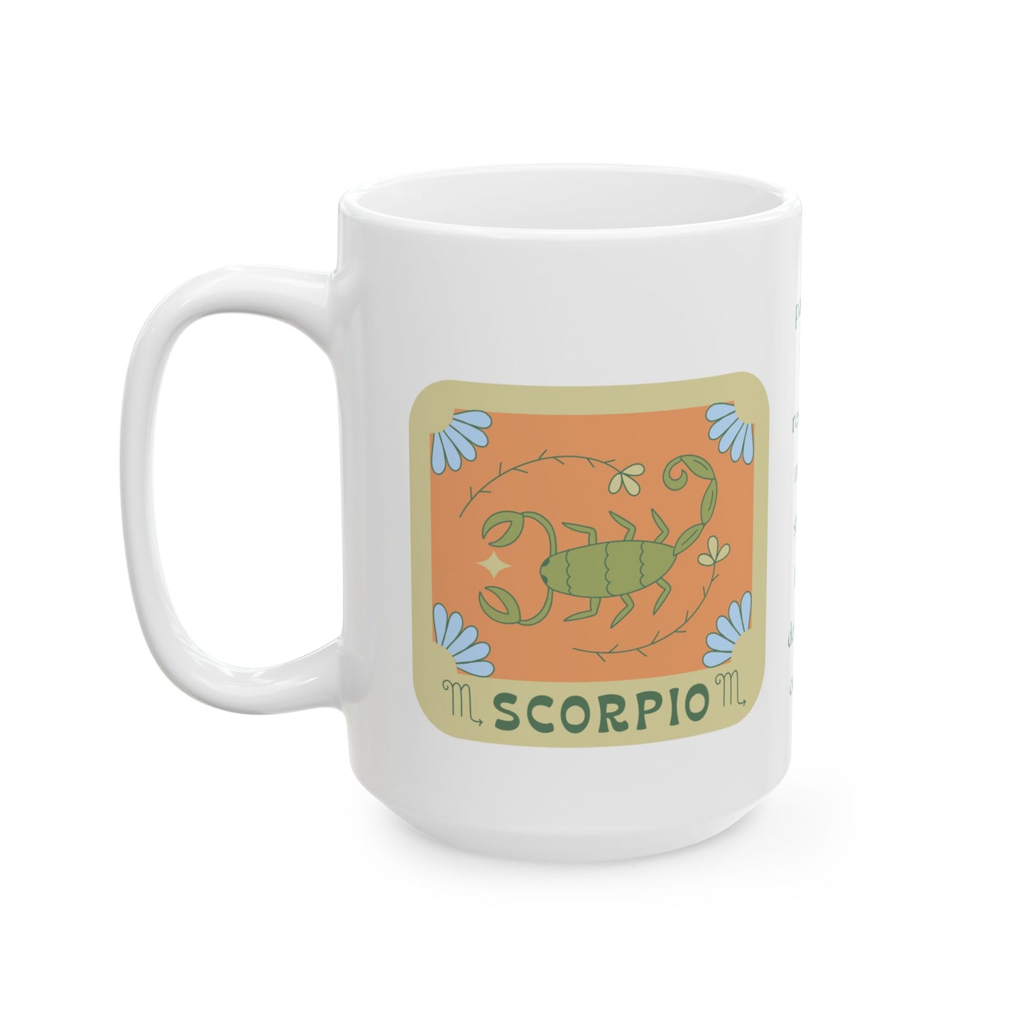 Brew with a Sting Scorpio Coffee Mug Ceramic Mug, (11oz, 15oz)