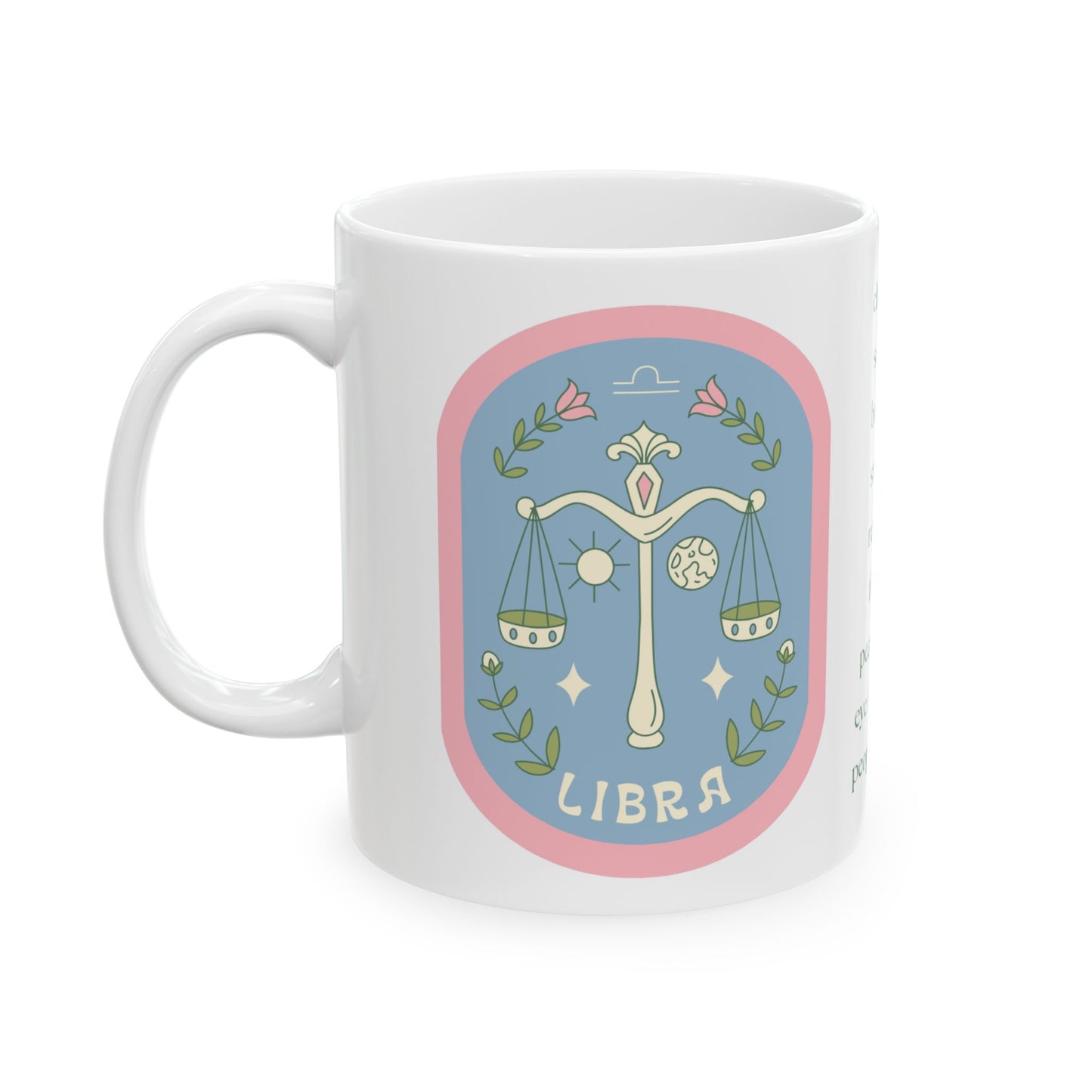 Sip in Balance Libra Coffee Mug Ceramic Mug, (11oz, 15oz)