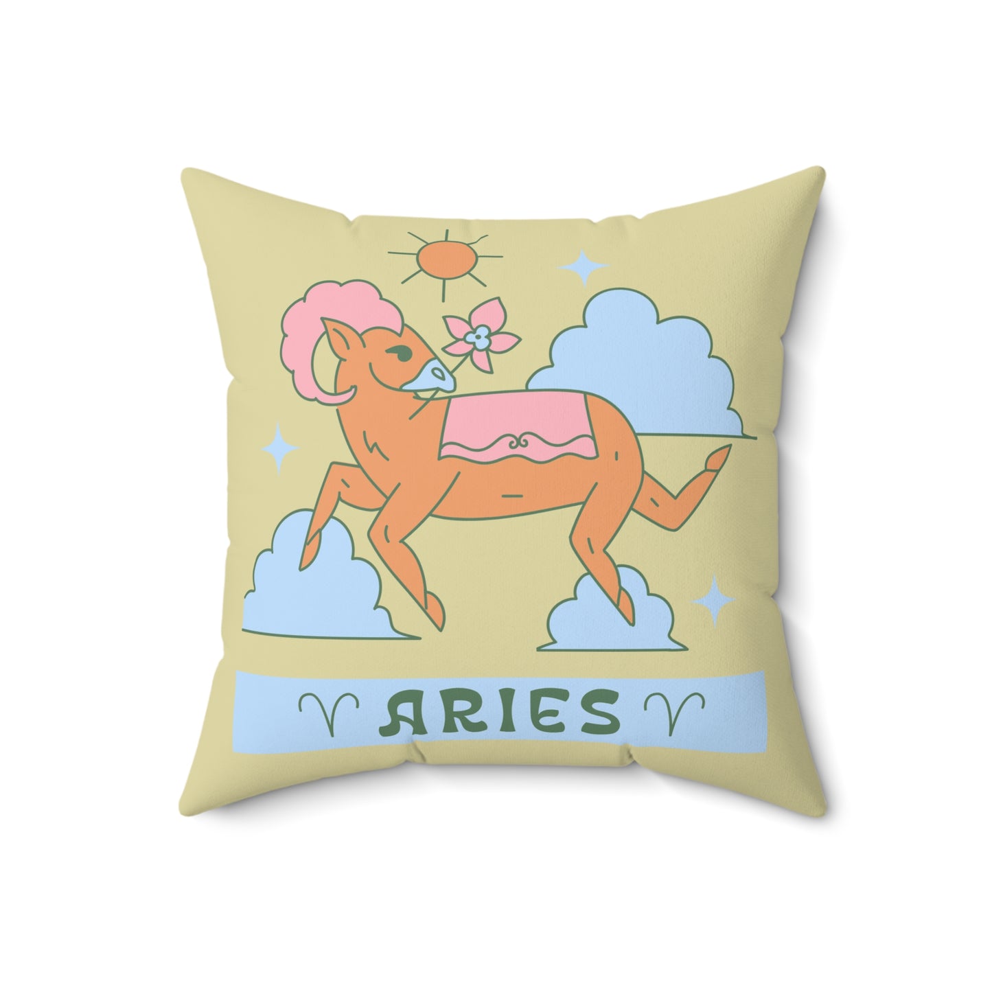 Aries Pillow: Bold Comfort with a Fiery Flare