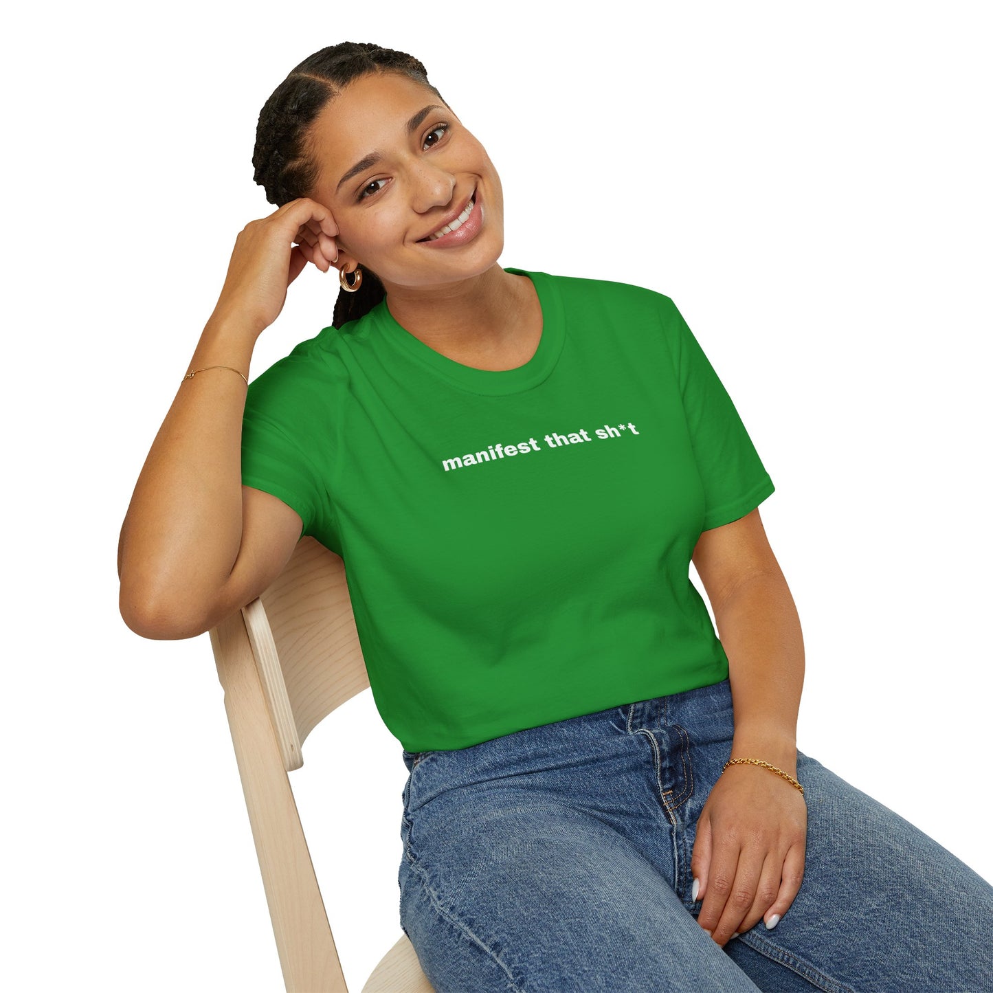 Manifest That Sh*t Unisex Softstyle T-Shirt - Positive Vibes Tee