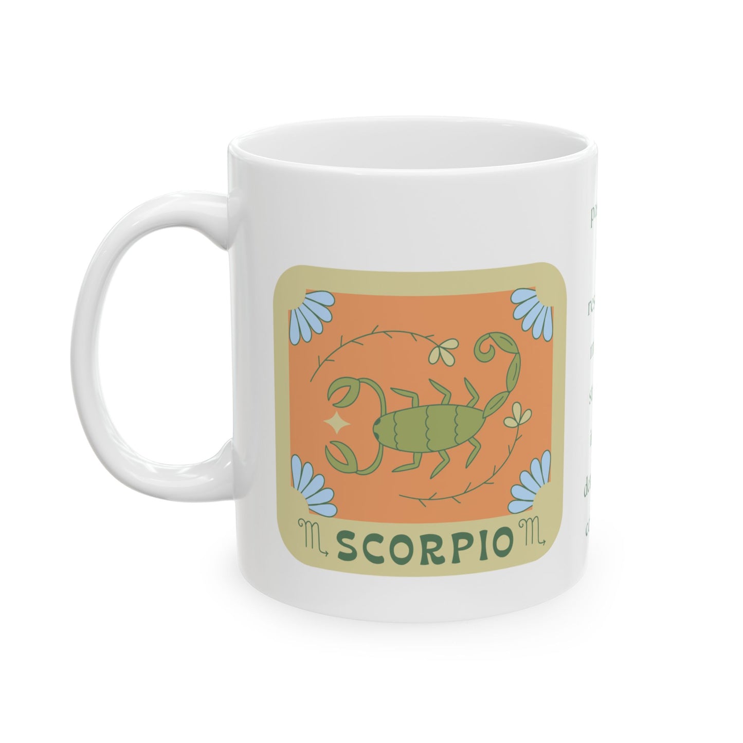 Brew with a Sting Scorpio Coffee Mug Ceramic Mug, (11oz, 15oz)