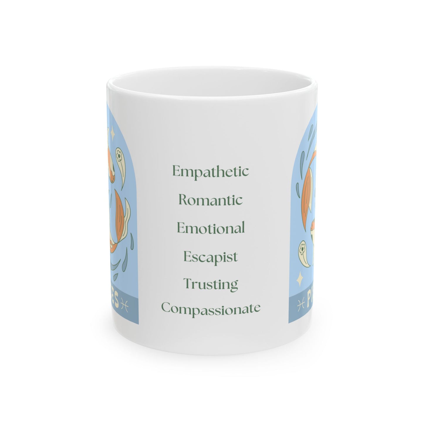 Dreamy Sips for Flowing Minds Pisces Coffee Mug (11oz, 15oz)