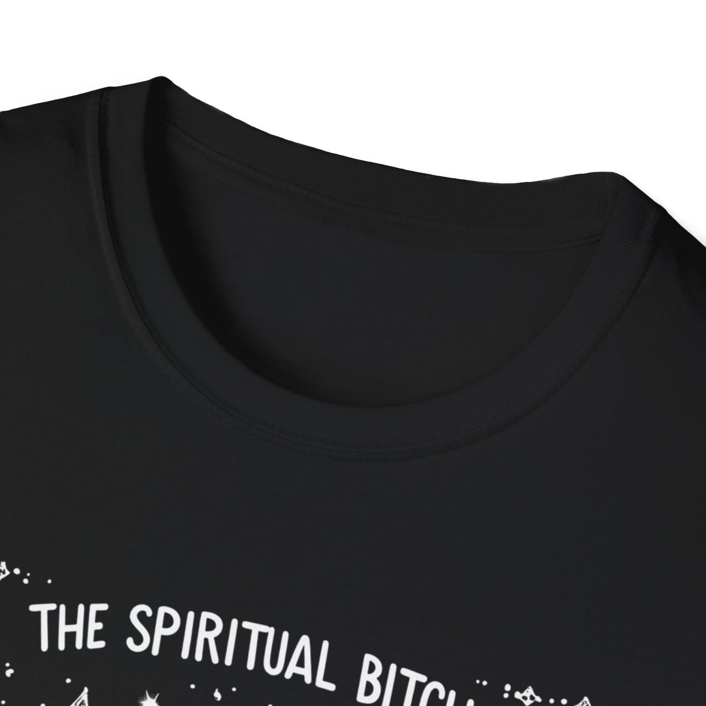 Spiritual Bitch T-Shirt, Unisex Softstyle Tee, Boho Vibes Apparel, Witchy Halloween Top, Unique Gift for Mystical Souls, Spiritual Fashion