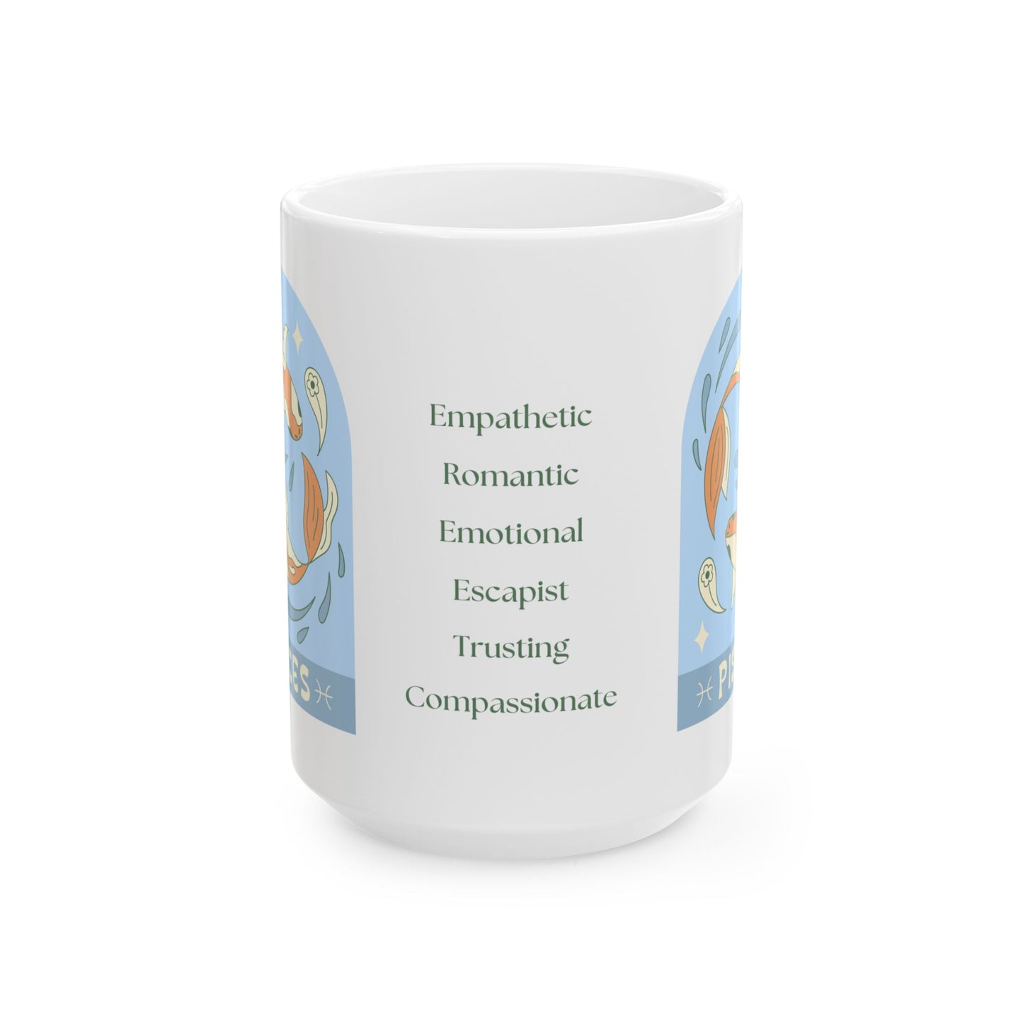 Dreamy Sips for Flowing Minds Pisces Coffee Mug (11oz, 15oz)