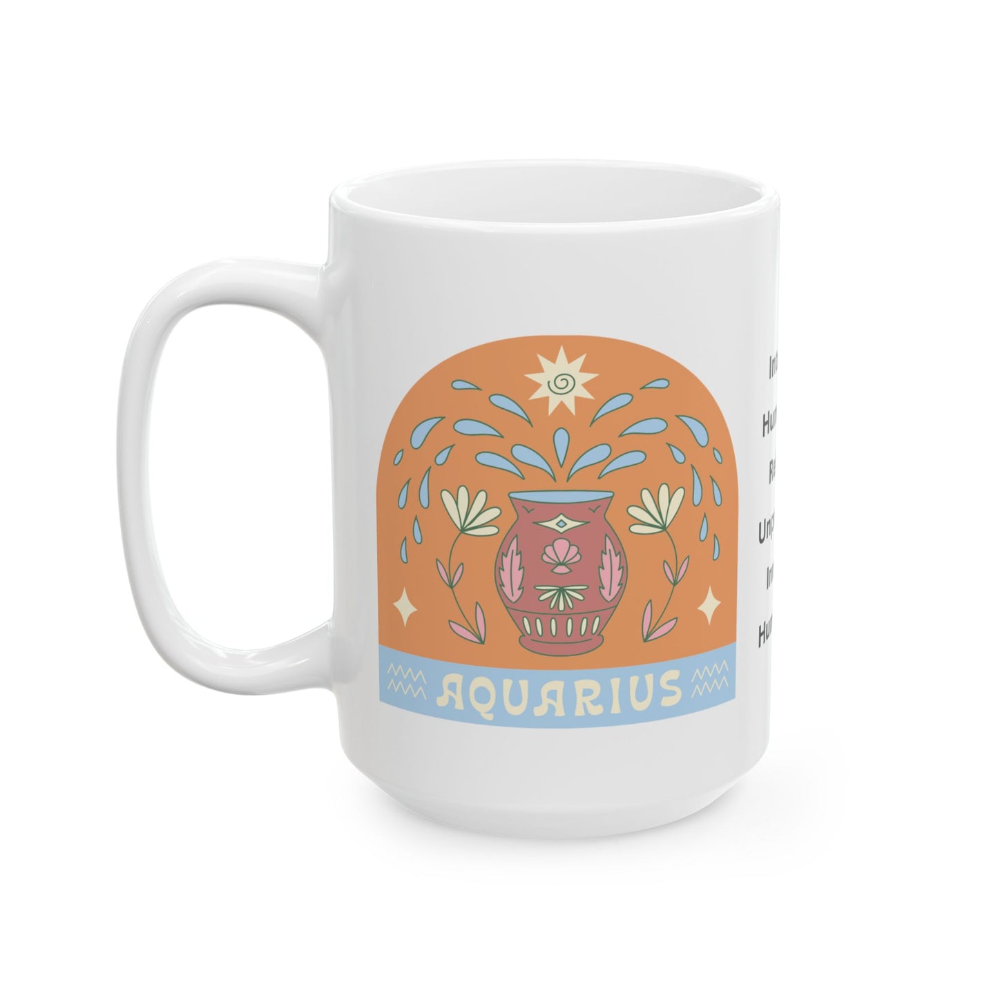 Pouring Ideas & Coffee Aquarius Coffee Mug (11oz, 15oz)