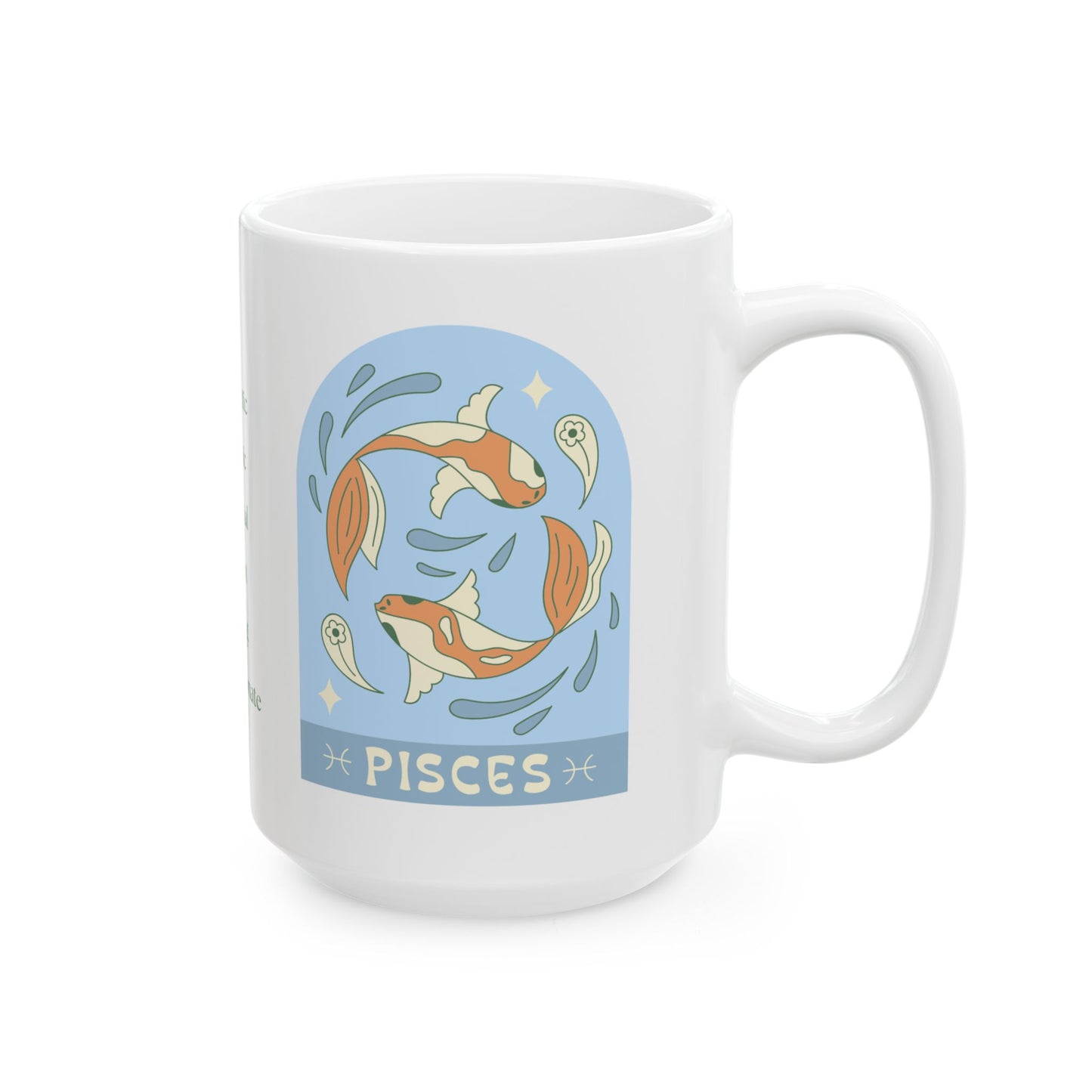 Dreamy Sips for Flowing Minds Pisces Coffee Mug (11oz, 15oz)