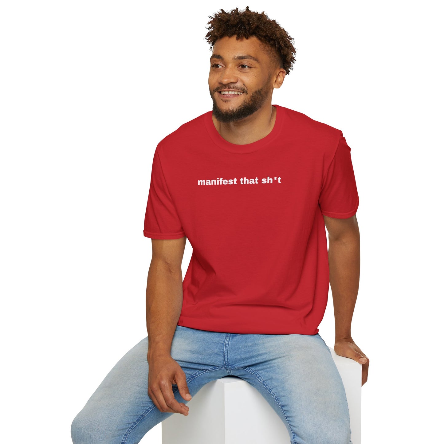 Manifest That Sh*t Unisex Softstyle T-Shirt - Positive Vibes Tee