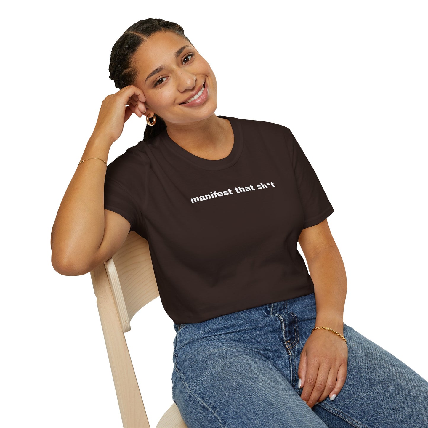Manifest That Sh*t Unisex Softstyle T-Shirt - Positive Vibes Tee