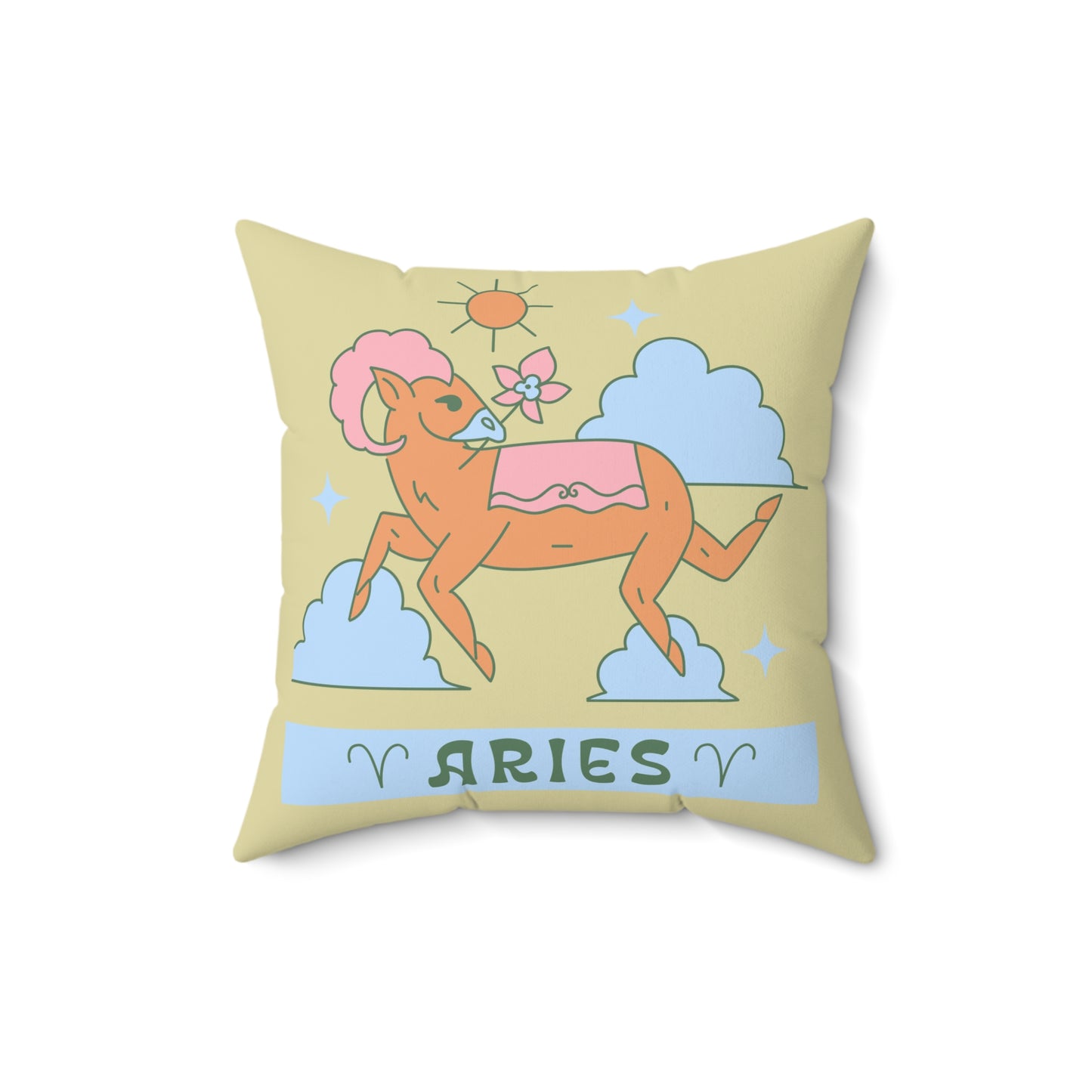 Aries Pillow: Bold Comfort with a Fiery Flare